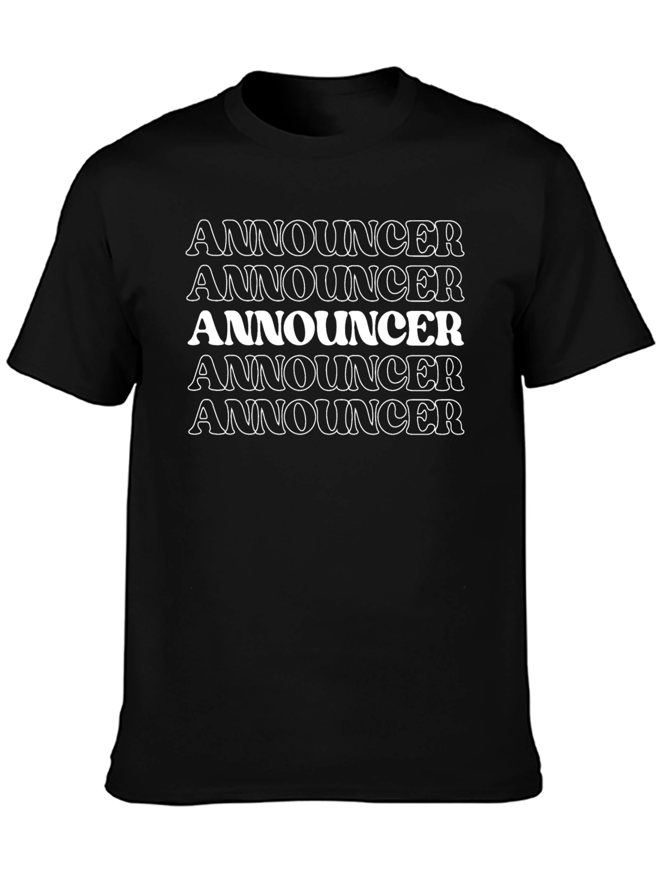 Announcer Graphic T-Shirt - Bold Statement Tee