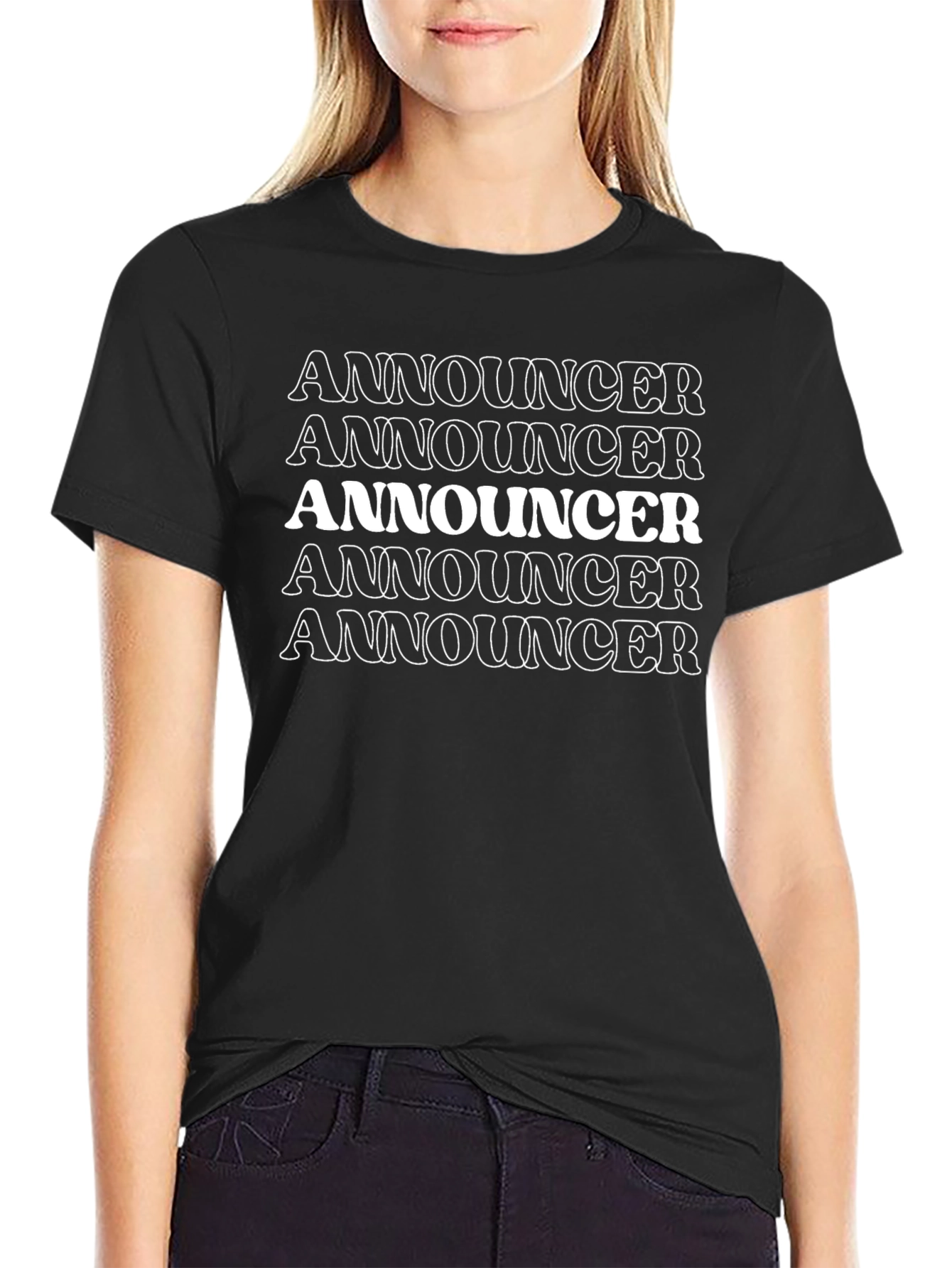 Announcer Graphic T-Shirt - Bold Statement Tee
