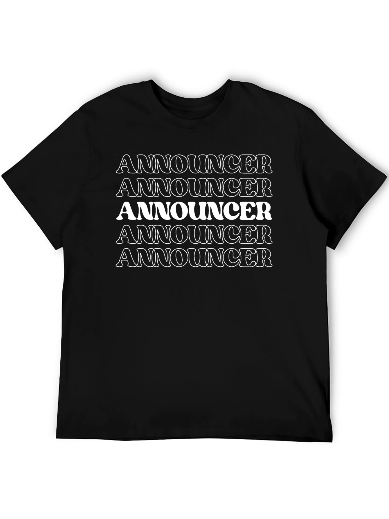 Announcer Graphic T-Shirt - Bold Statement Tee