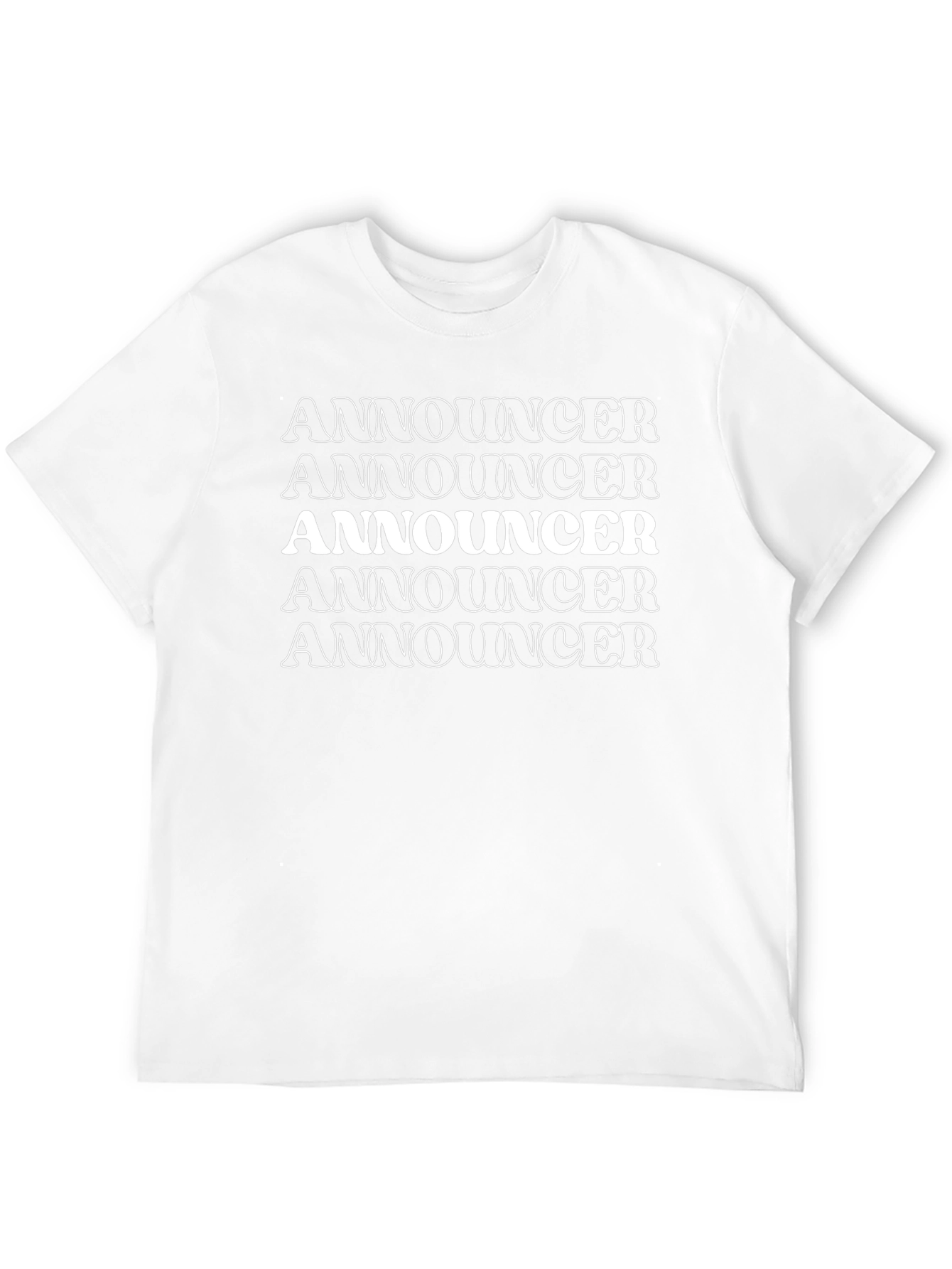 Announcer Graphic T-Shirt - Bold Statement Tee