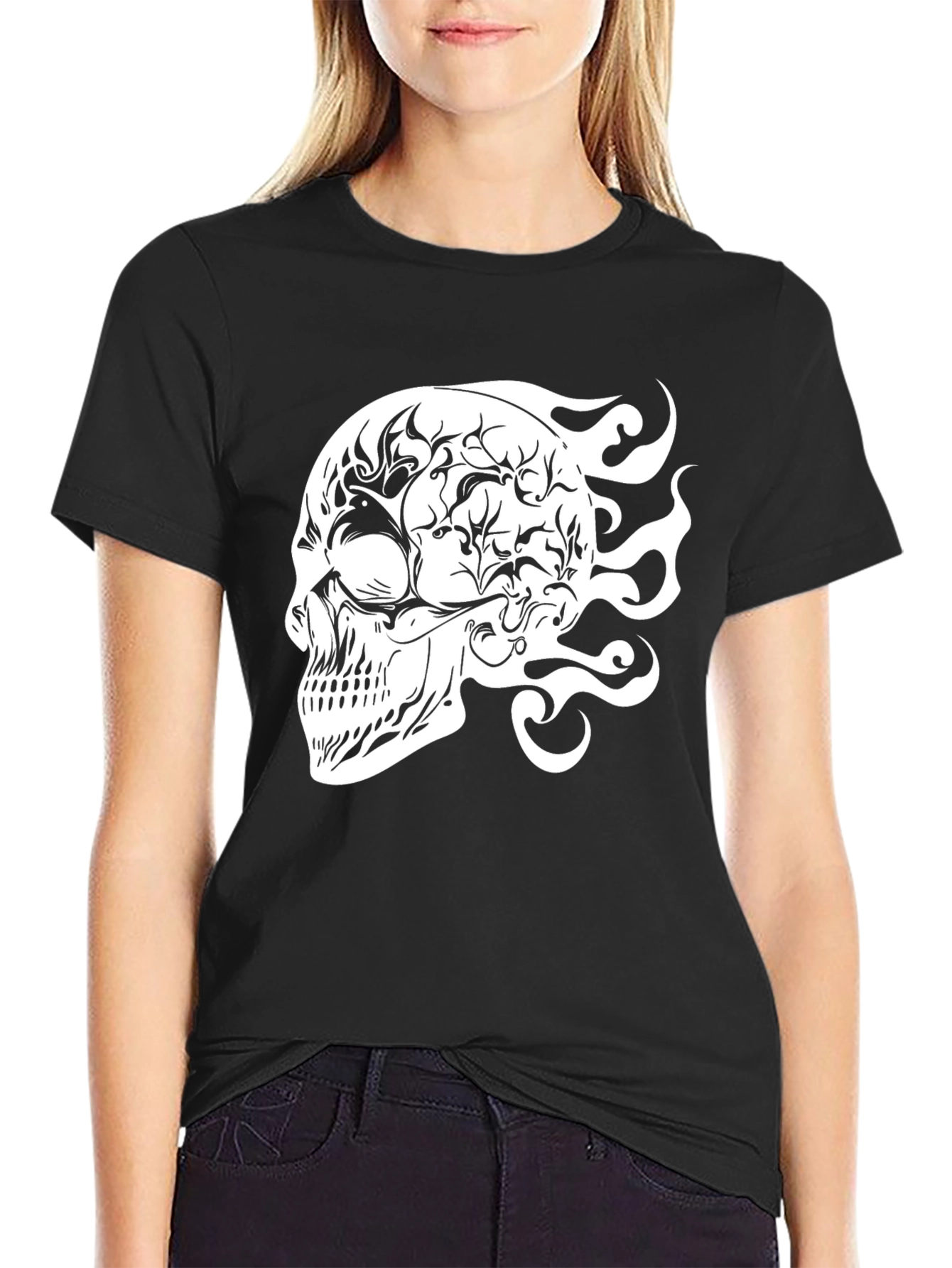 Skull Graphic Black T-Shirt