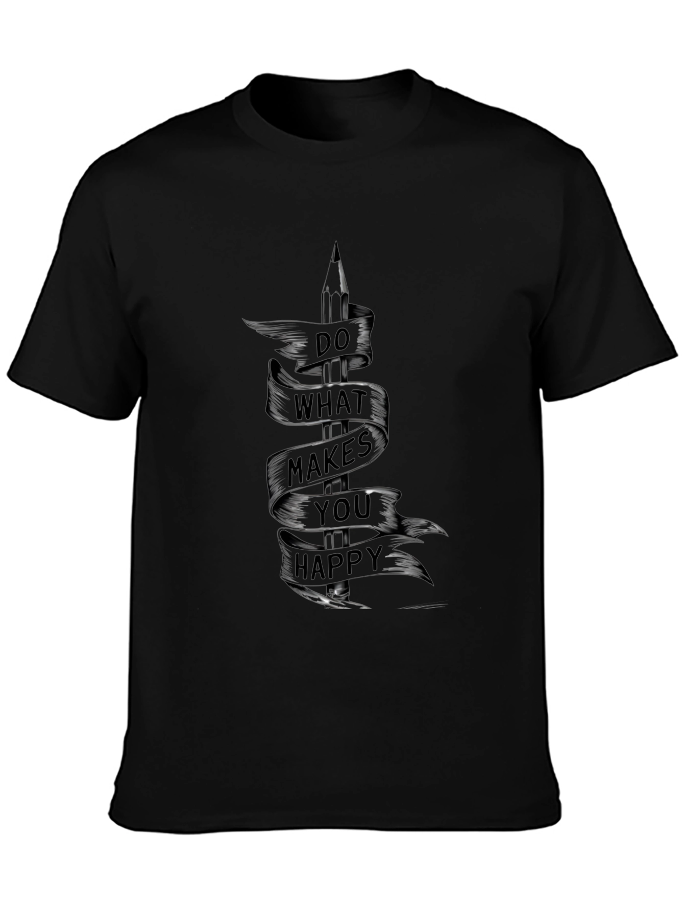 Inspirational Graphic Tee - Do What Makes You Happy
