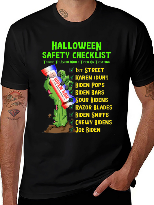 Halloween Safety Checklist Novelty T-Shirt