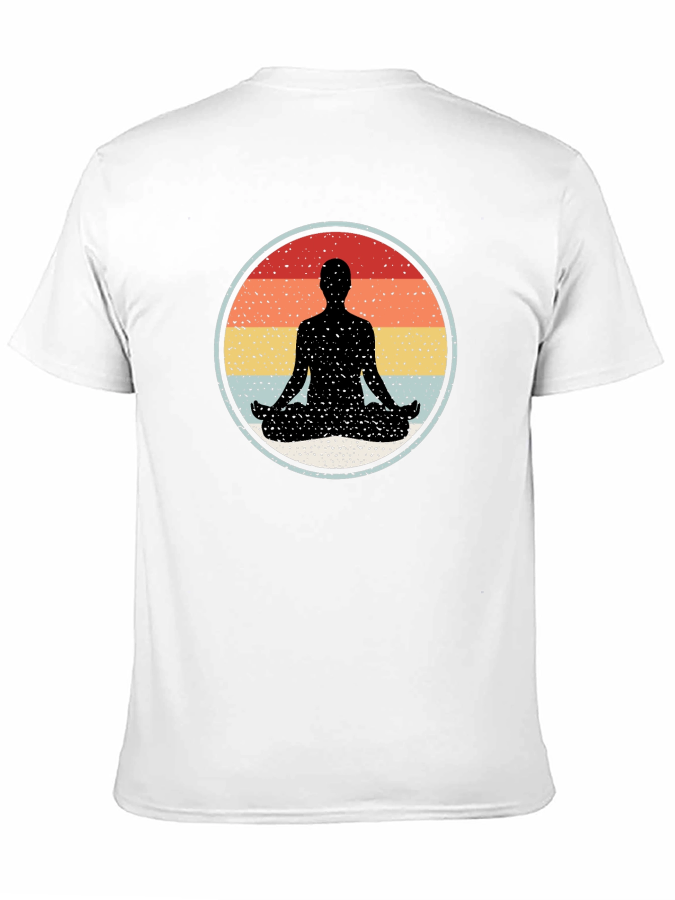 Zen Meditation Graphic T-Shirt - Black