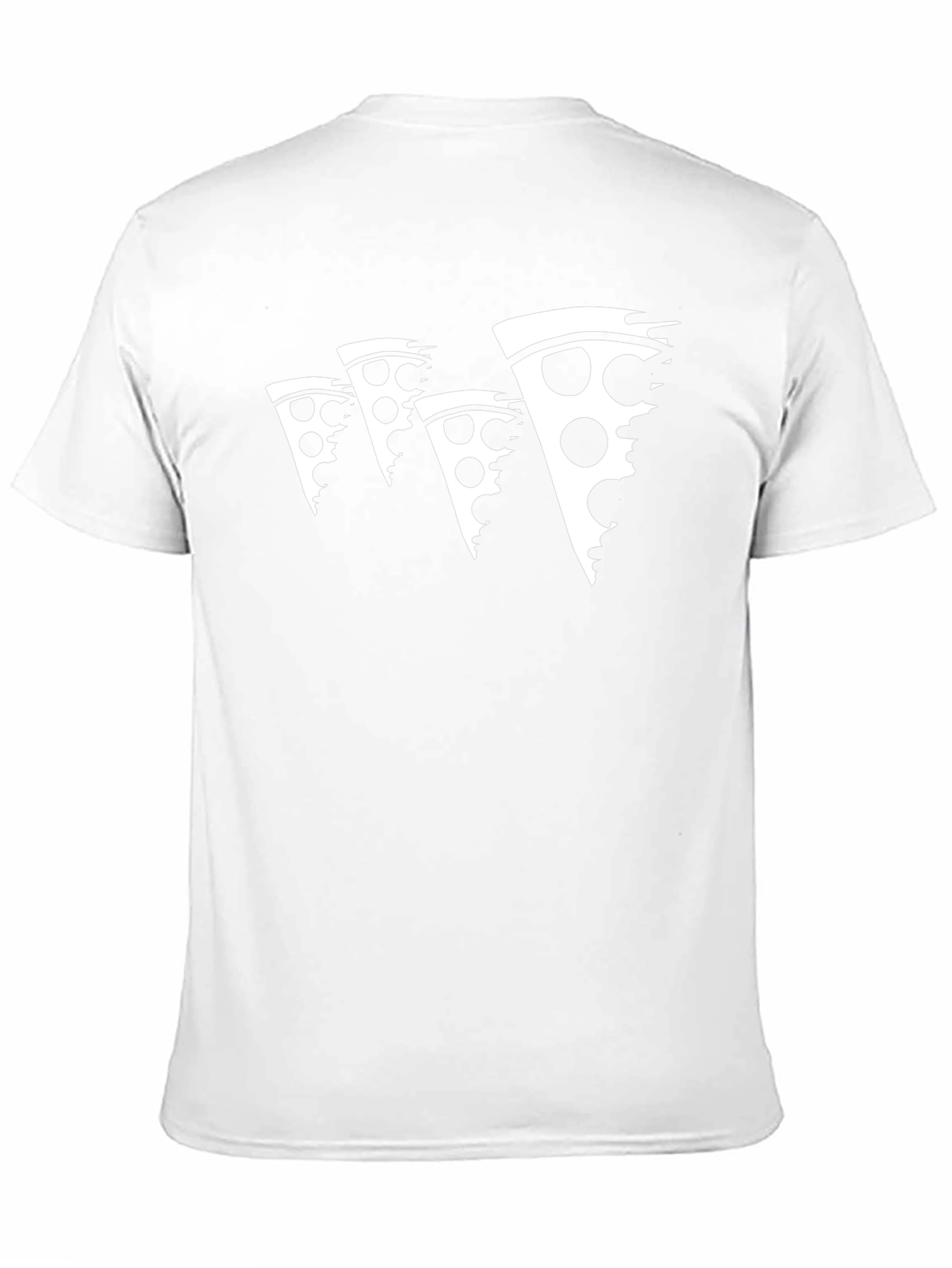 Pizza Slice Graphic Black T-Shirt