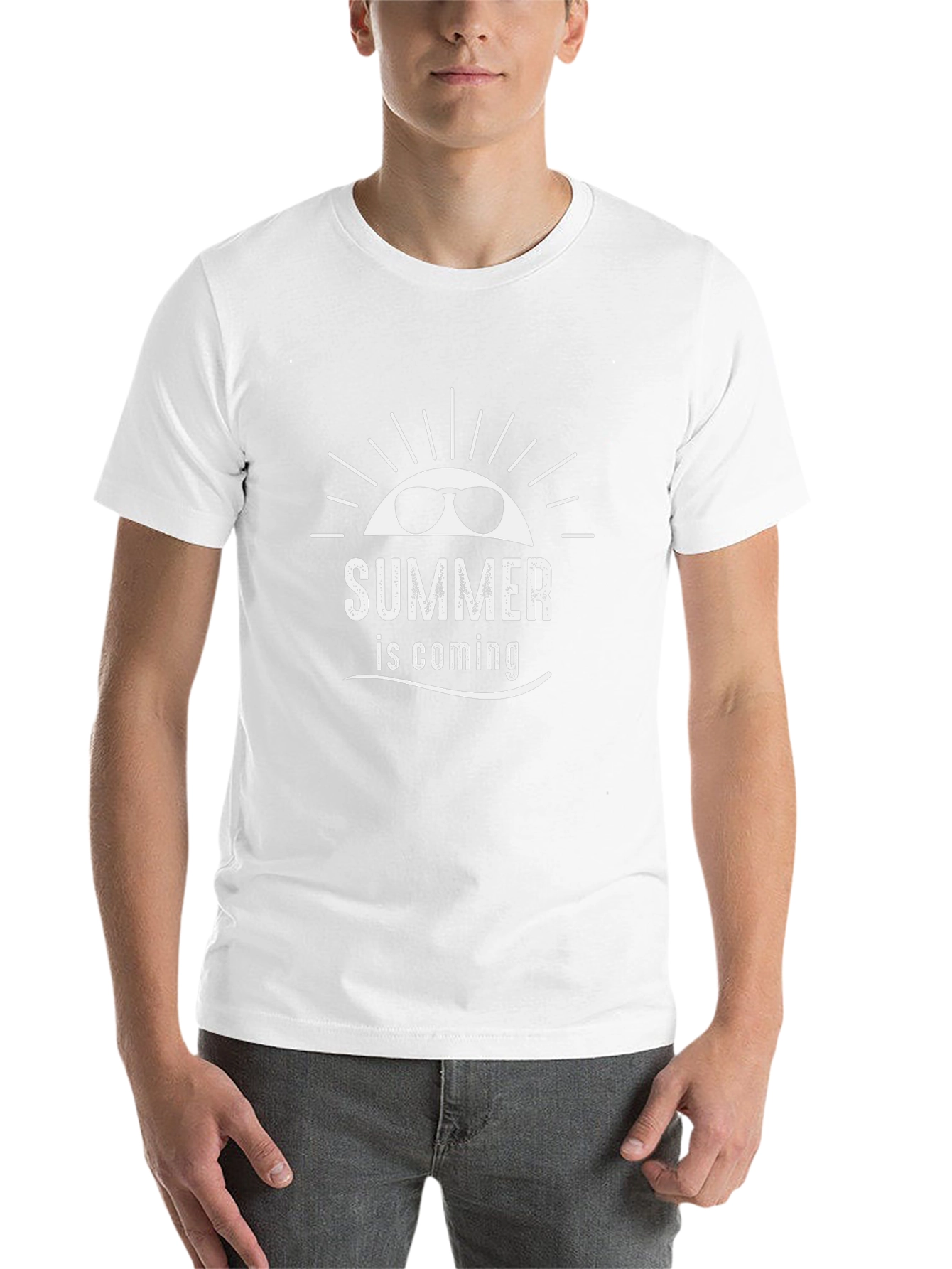 Summer is Coming Graphic Black T-Shirt