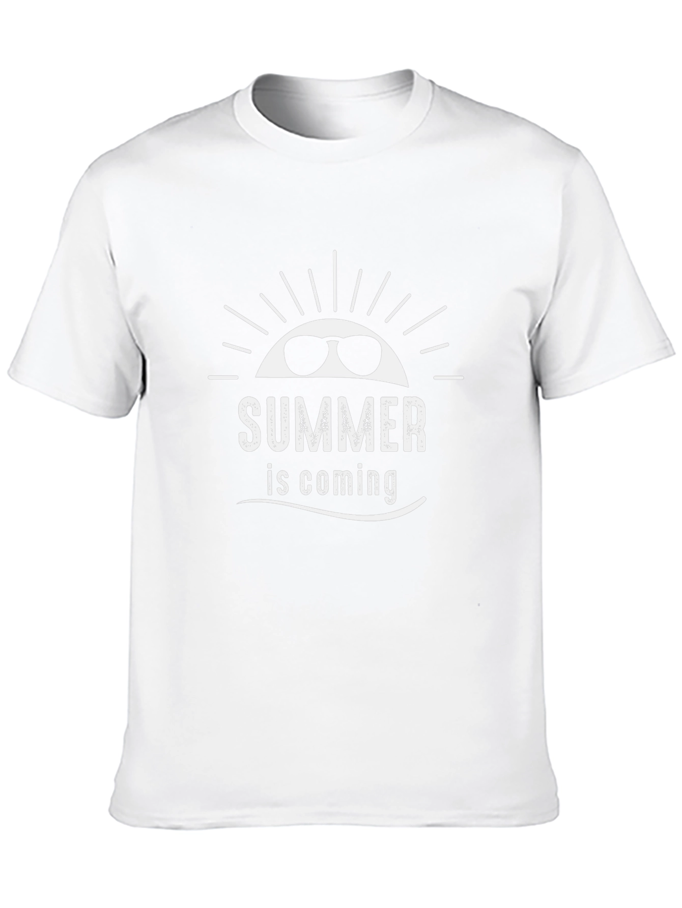 Summer is Coming Graphic Black T-Shirt