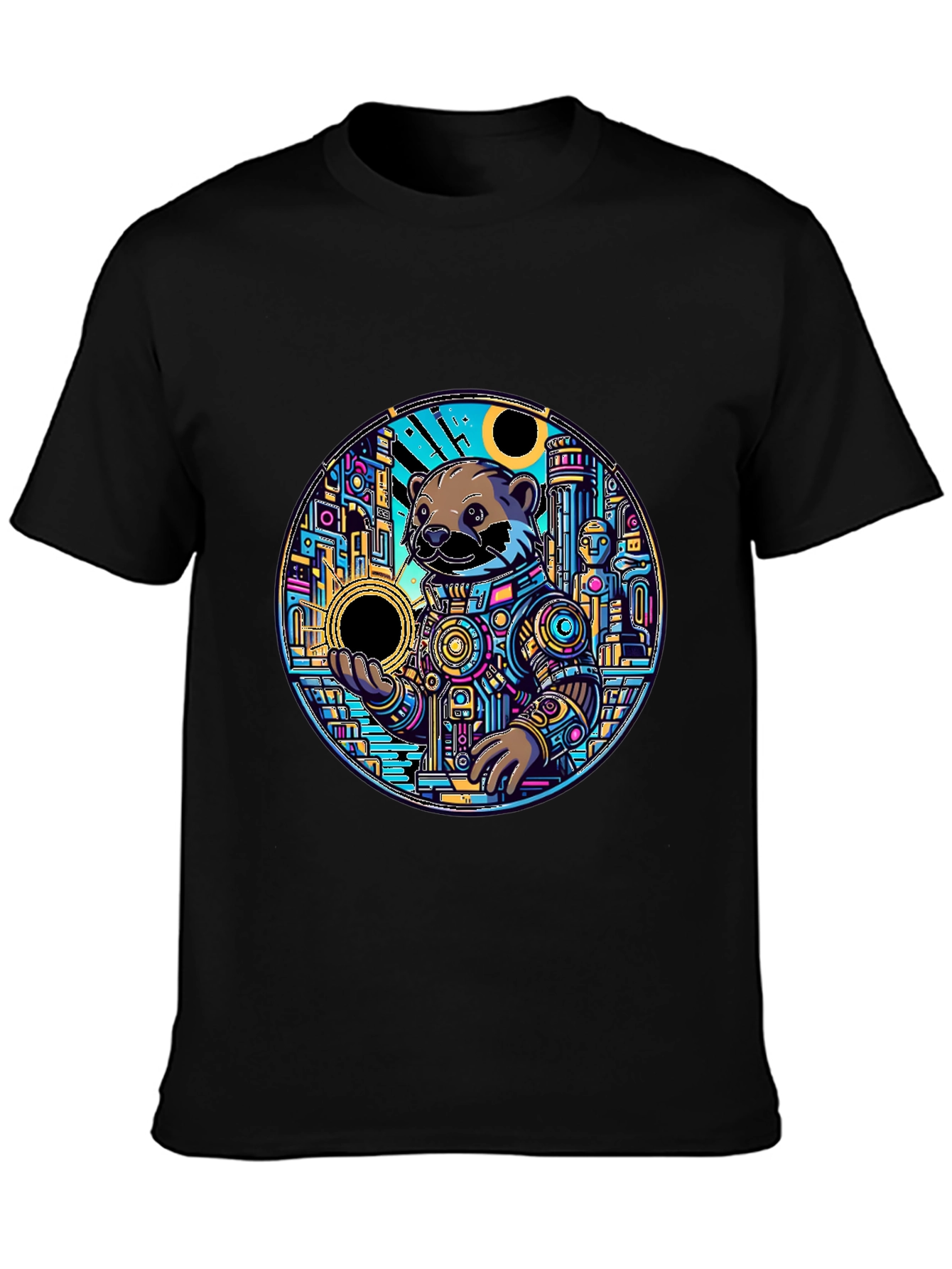 Otter Astronaut Graphic Tee - Unique Design