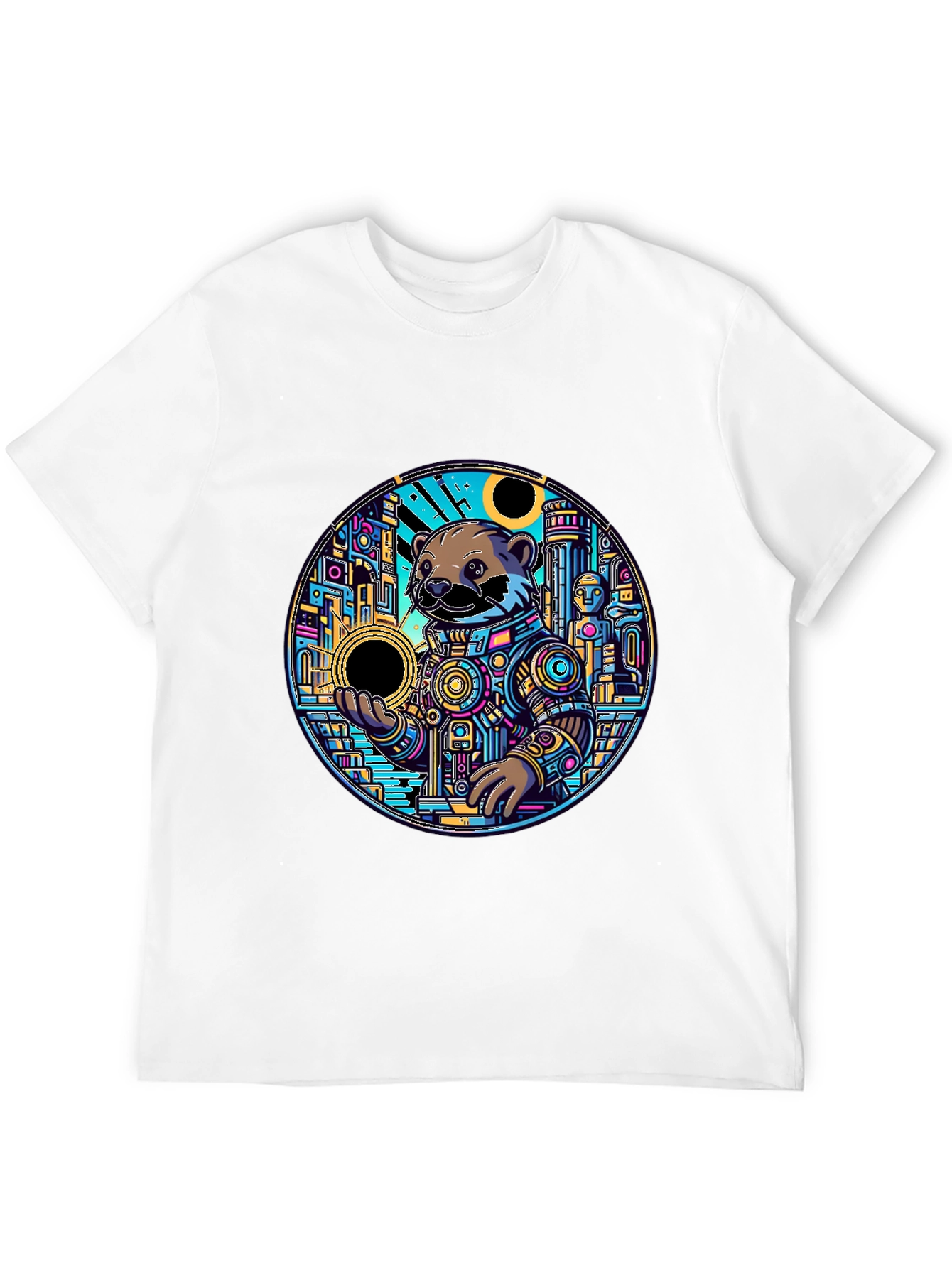 Otter Astronaut Graphic Tee - Unique Design