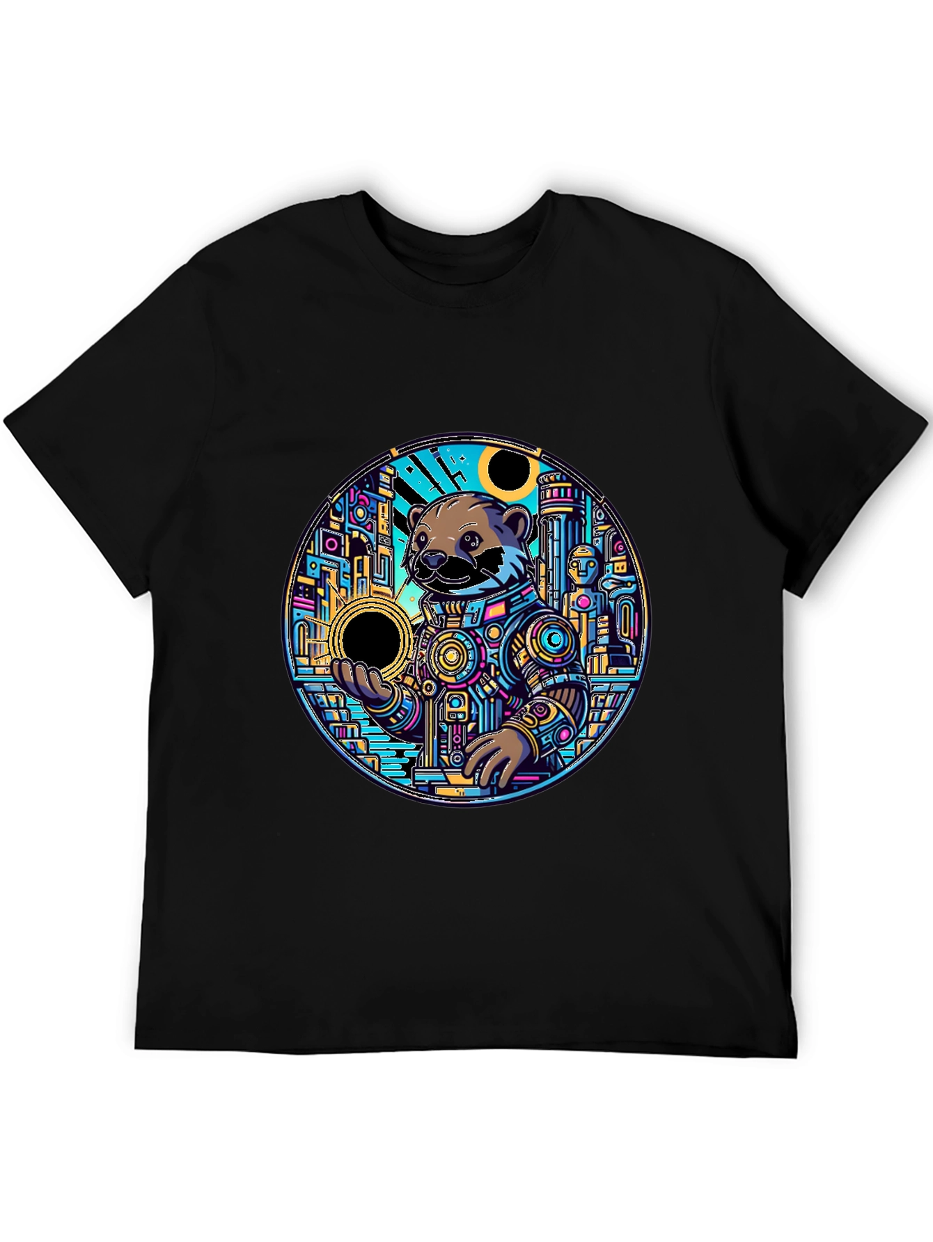 Otter Astronaut Graphic Tee - Unique Design