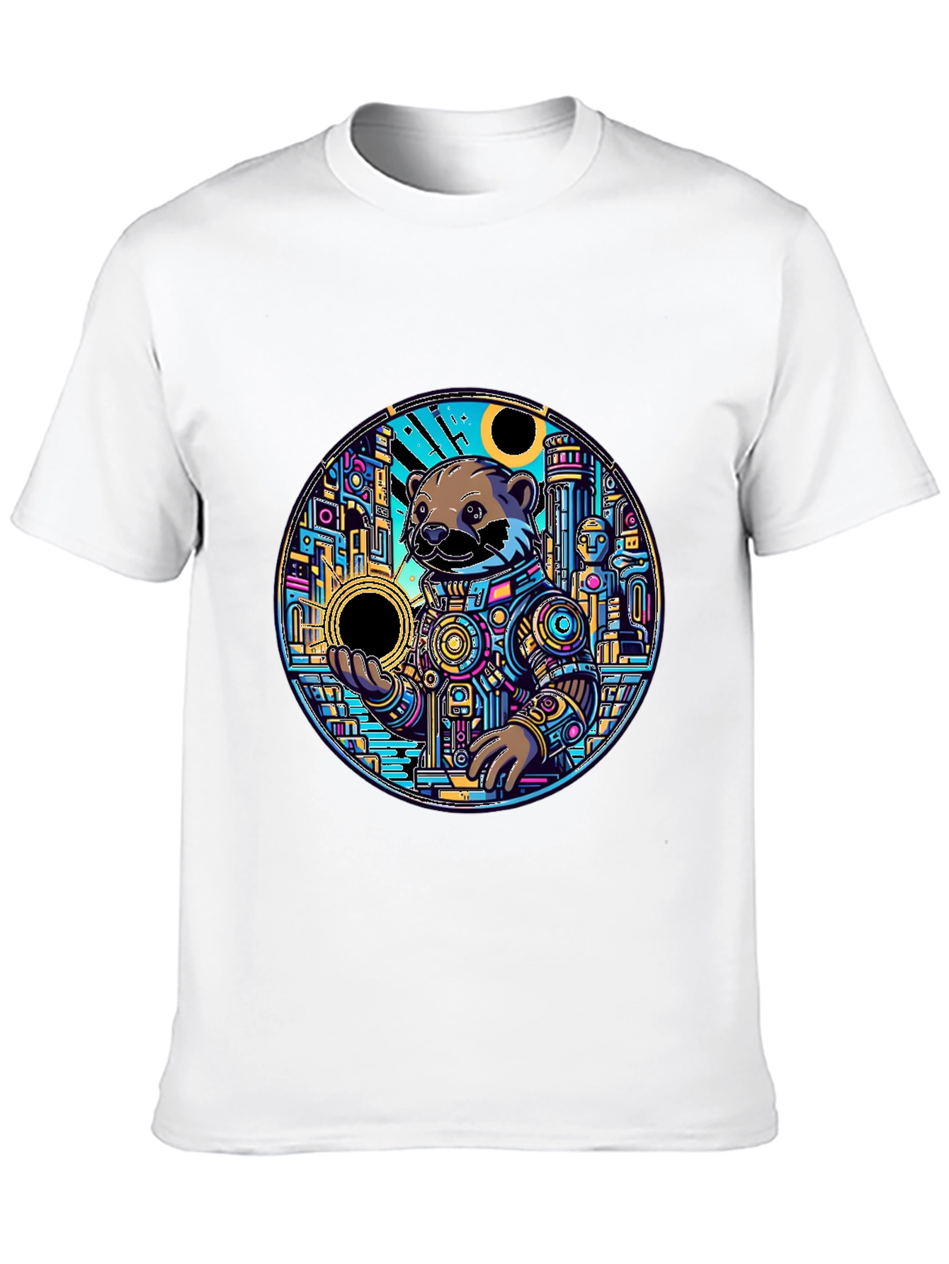 Otter Astronaut Graphic Tee - Unique Design