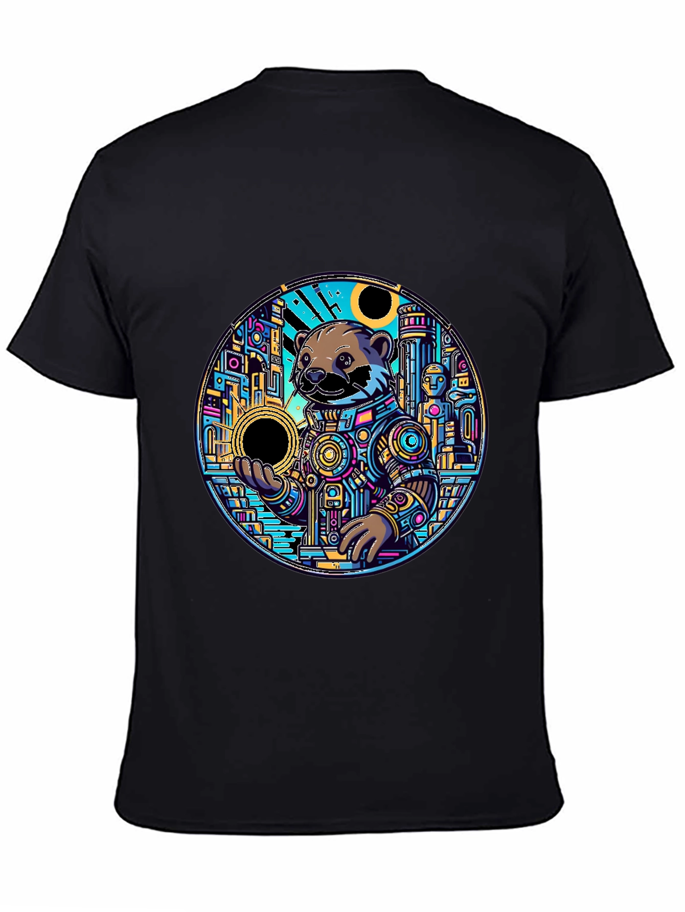 Otter Astronaut Graphic Tee - Unique Design