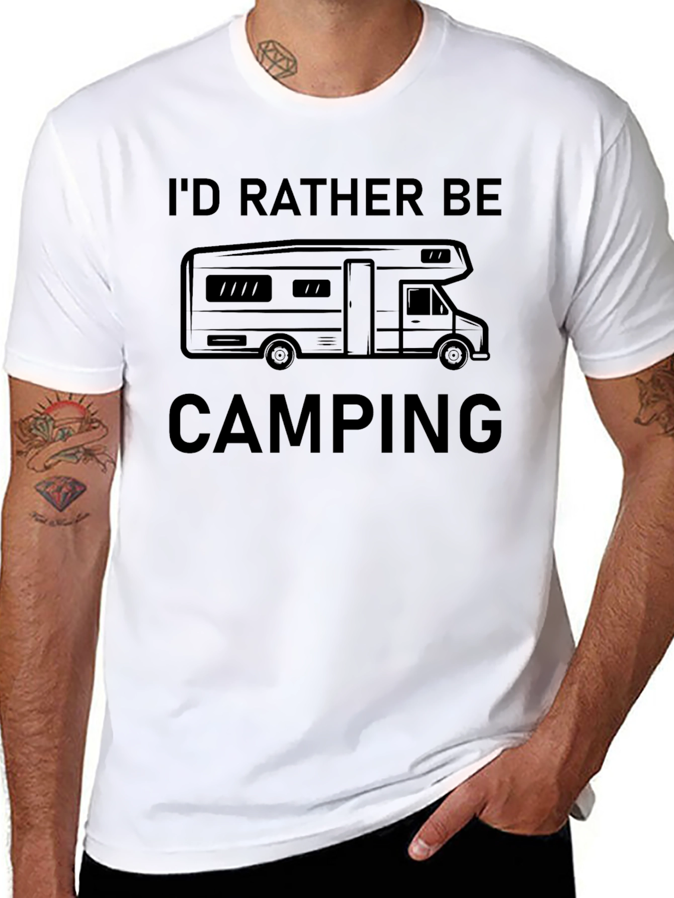 Id Rather Be Camping RV T-Shirt