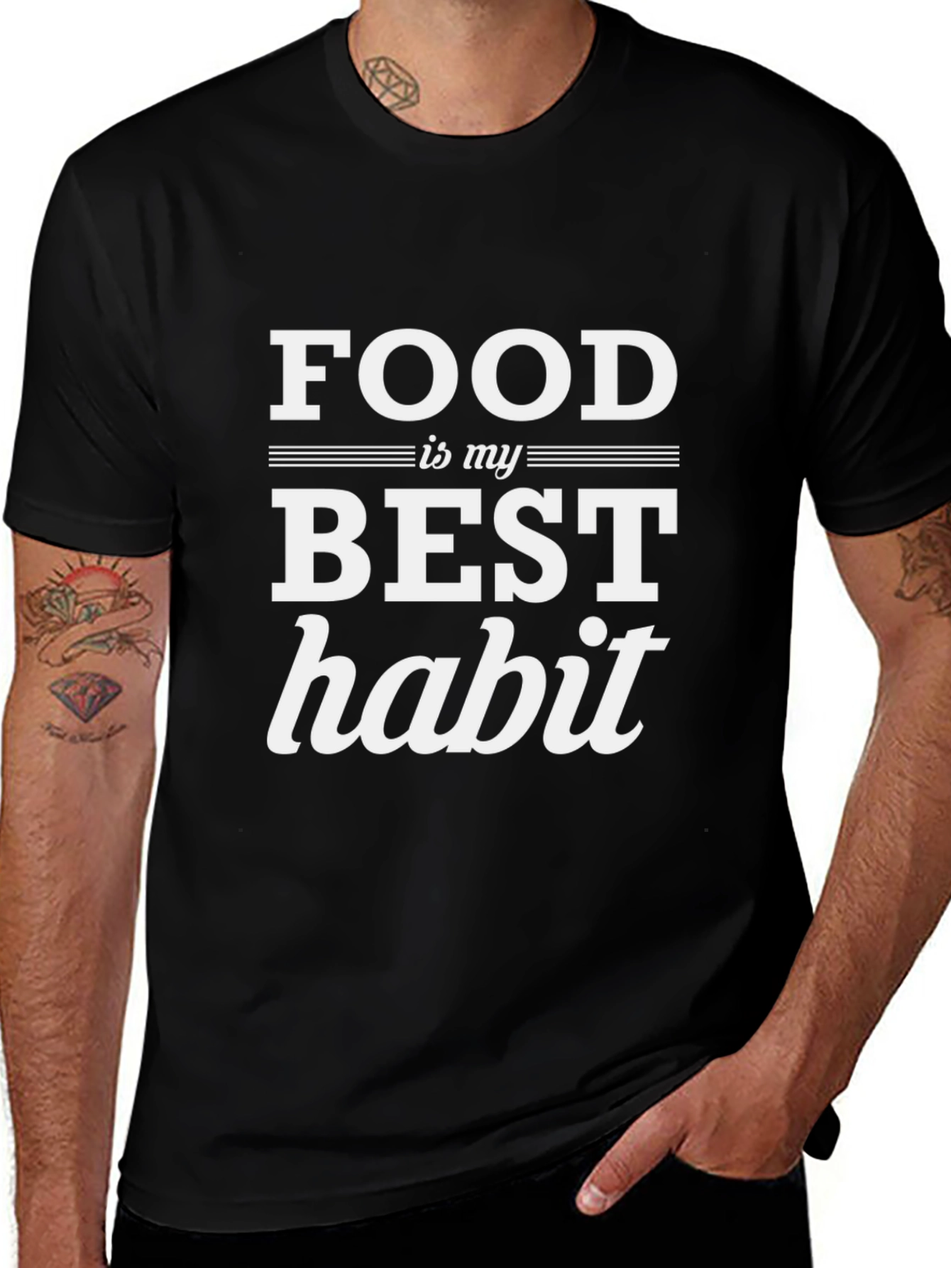 Food is My Best Habit T-Shirt
