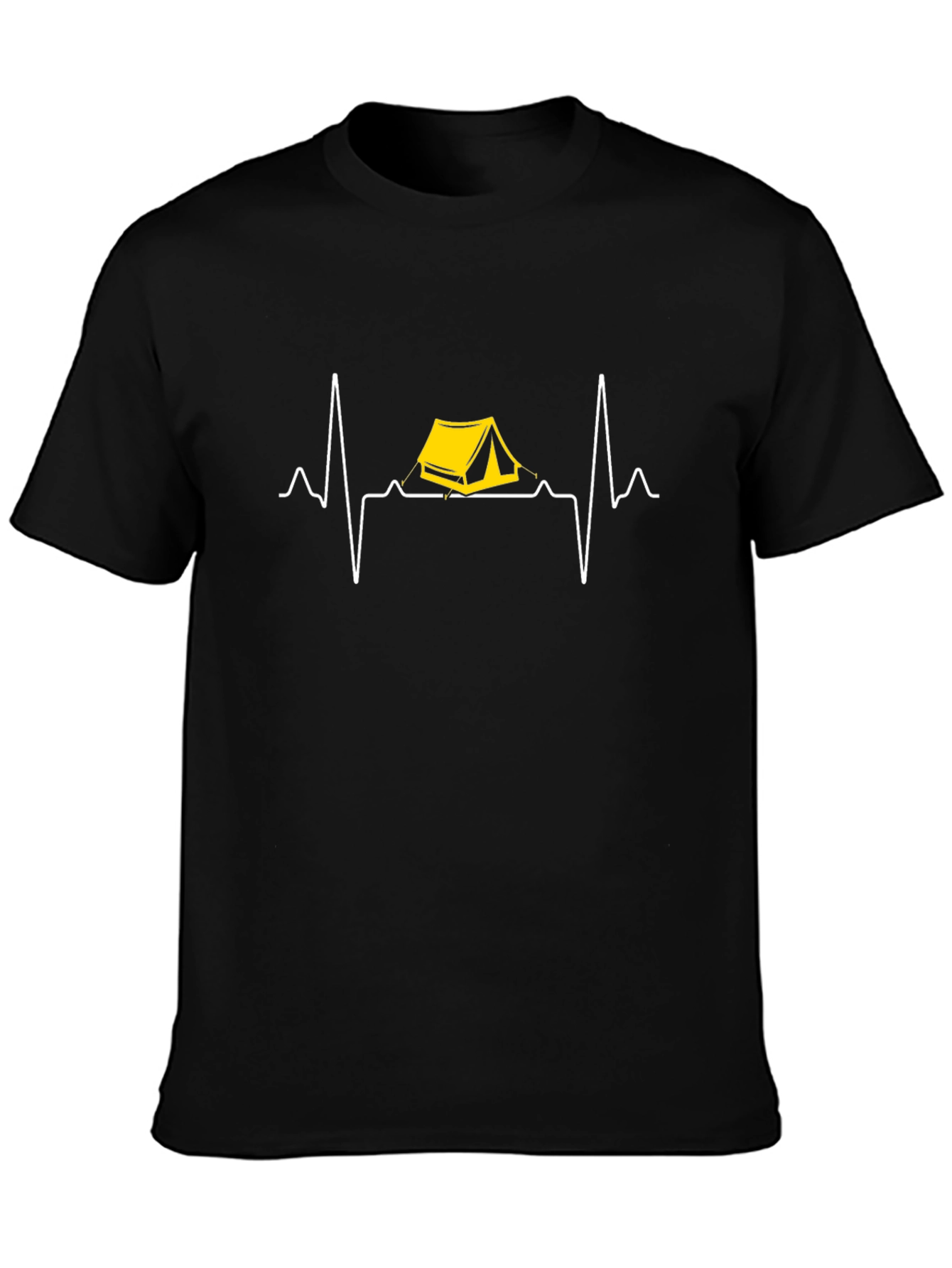 Camping Heartbeat Graphic Tee