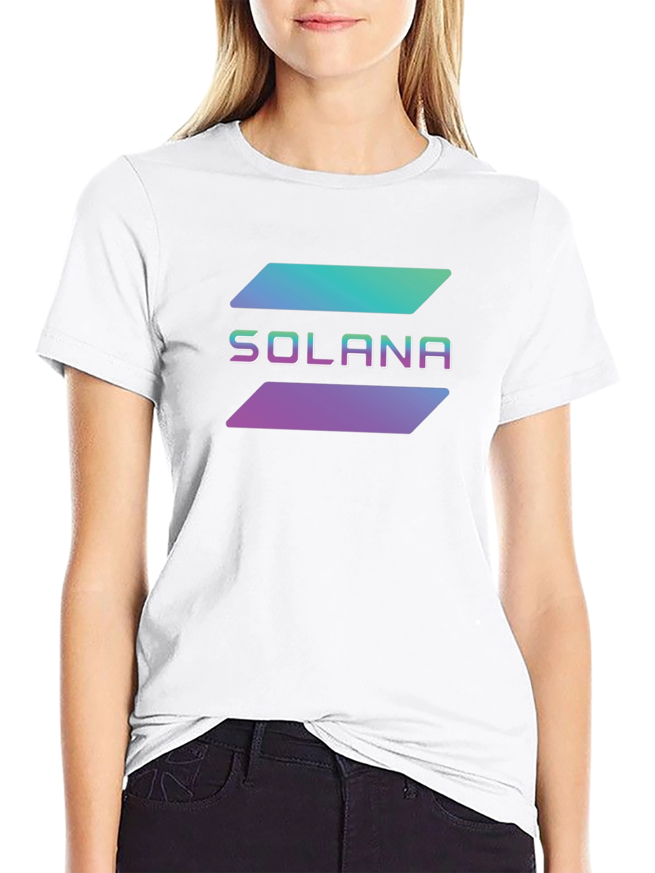Solana Crypto T-Shirt - Black