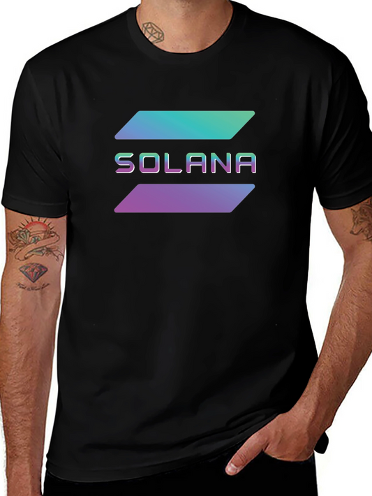 Solana Crypto T-Shirt - Black