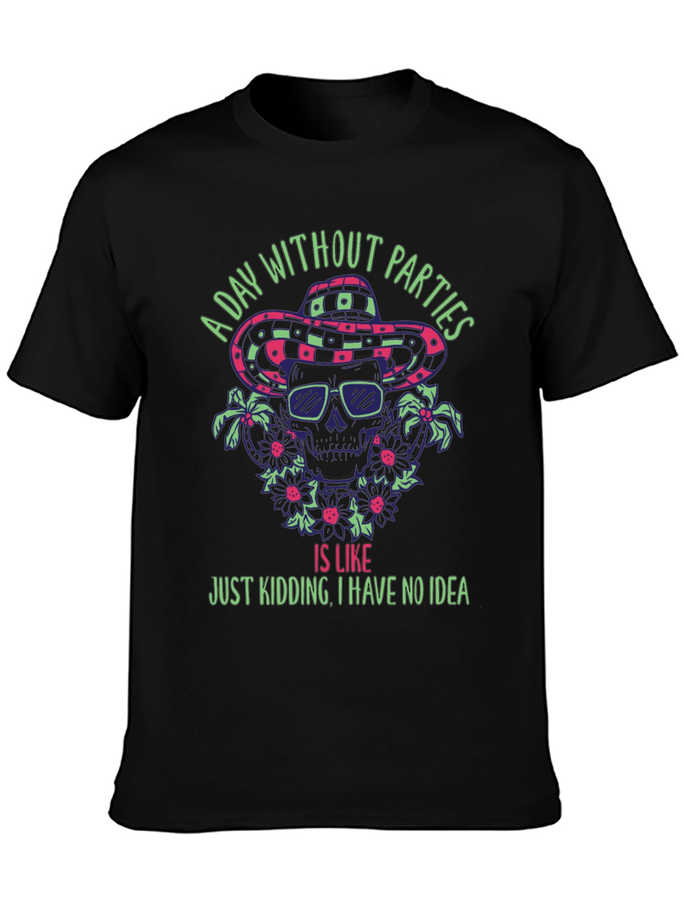 Party Skeleton T-Shirt - A Day Without Parties