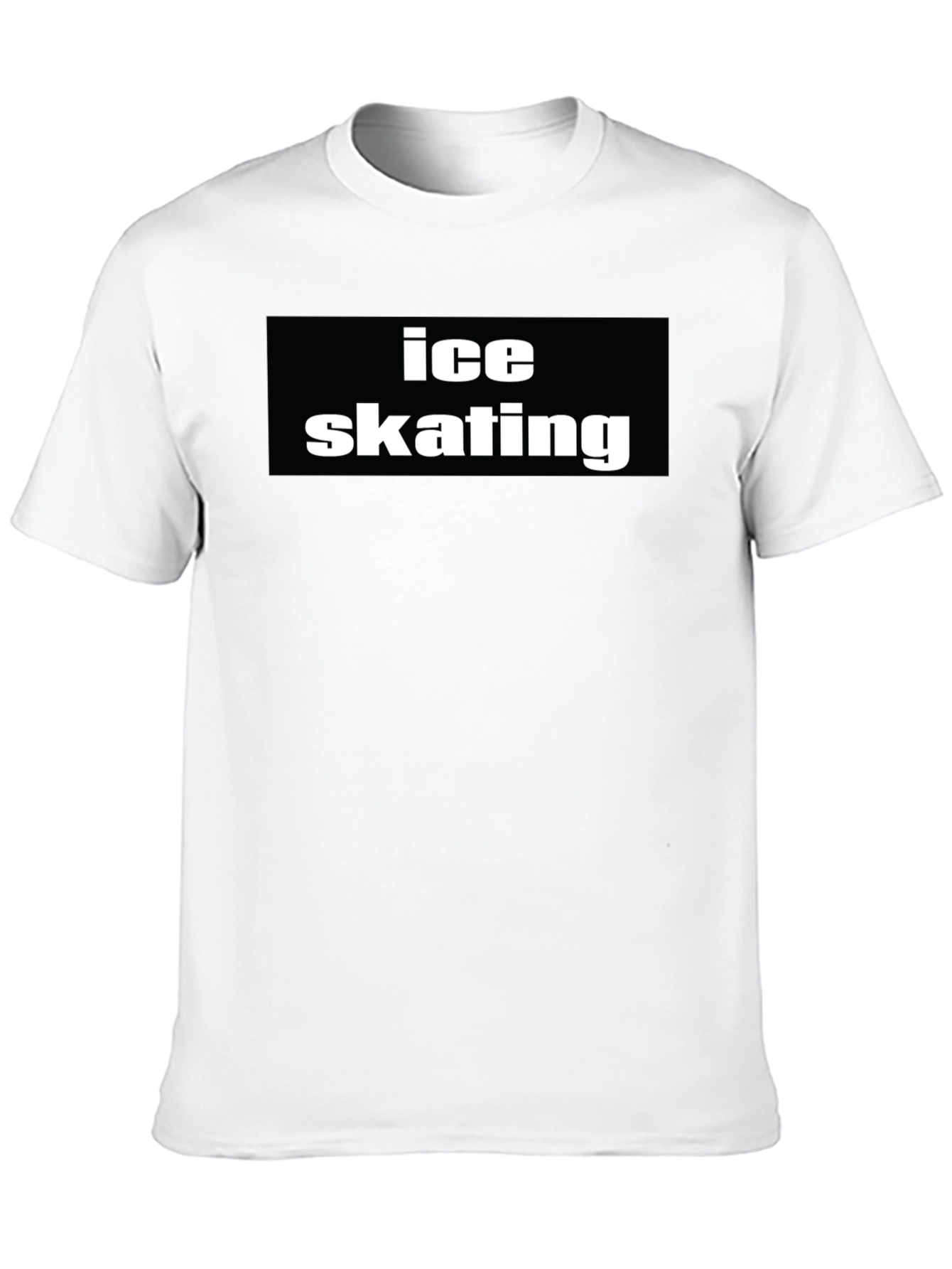 Ice Skating Black T-Shirt