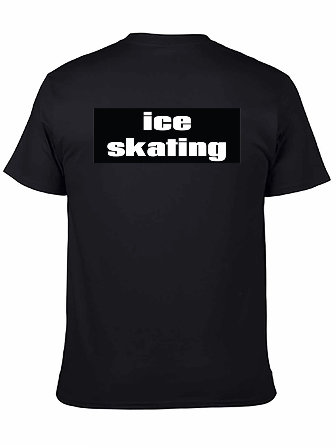 Ice Skating Black T-Shirt