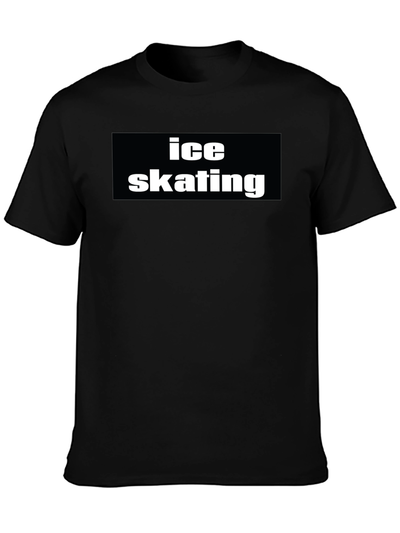 Ice Skating Black T-Shirt