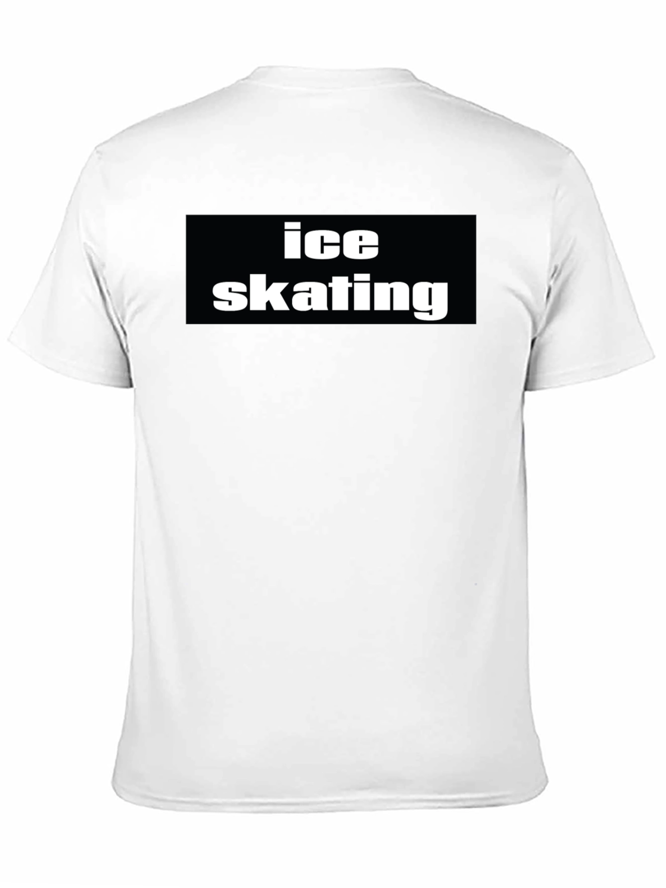Ice Skating Black T-Shirt