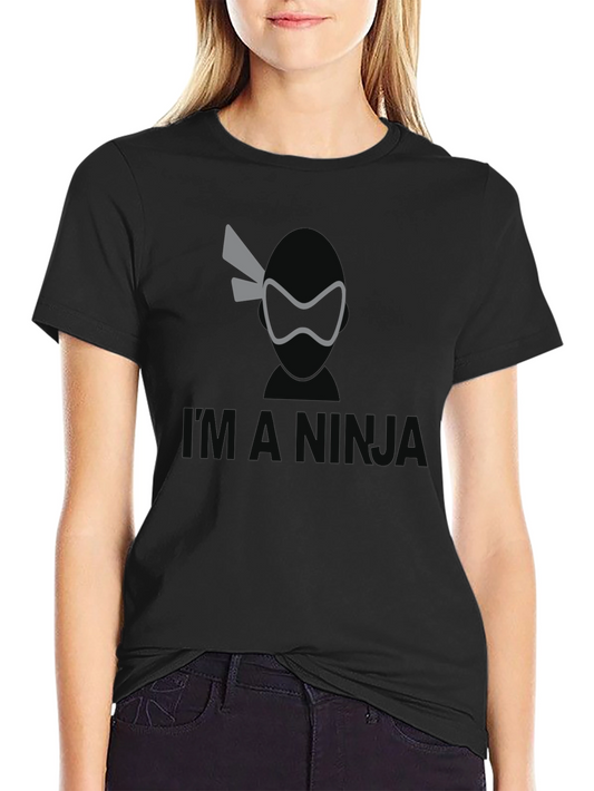 Im a Ninja Graphic Tee - Black Short Sleeve T-Shirt