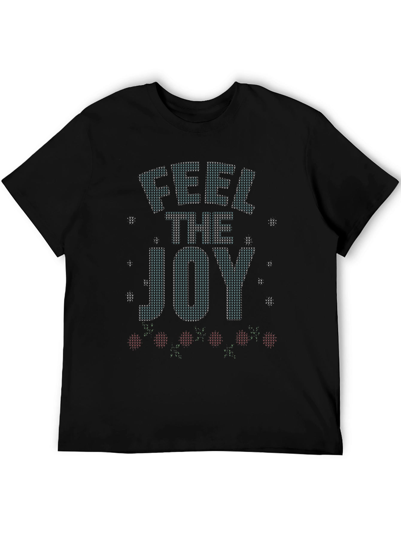 Feel the Joy Christmas Knit Style T-Shirt