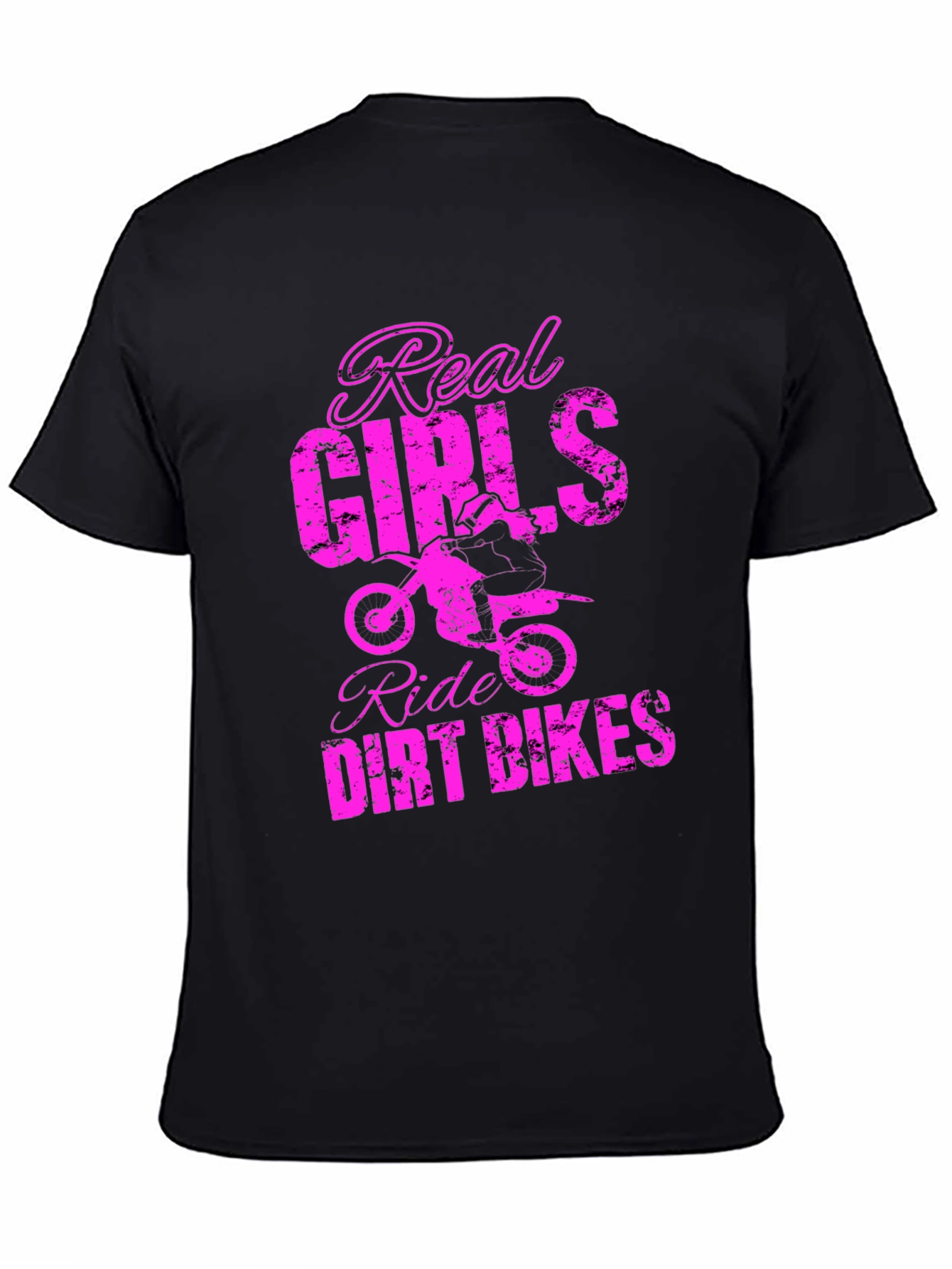 Real Girls Ride Dirt Bikes Graphic Tee