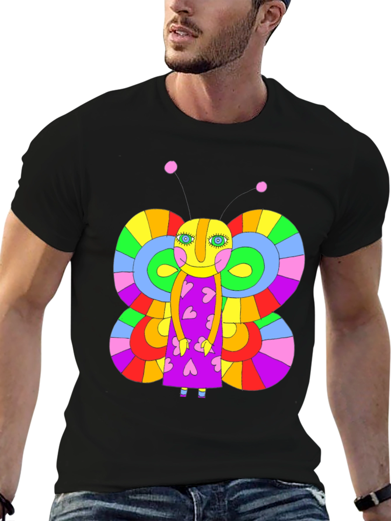 Funky Butterfly Graphic Tee