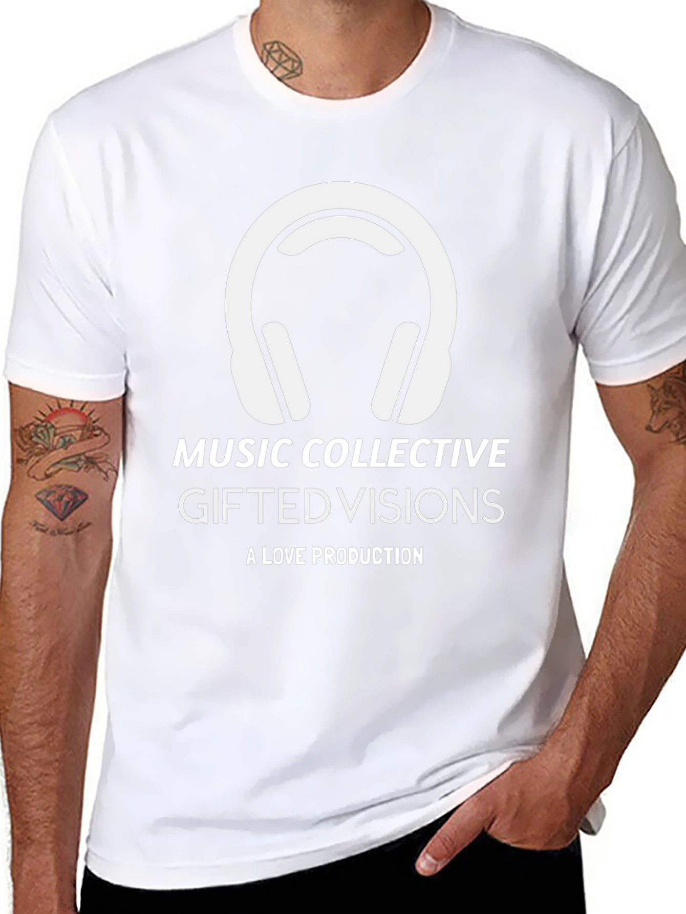 Music Collective T-Shirt: Gifted Visions Black Tee