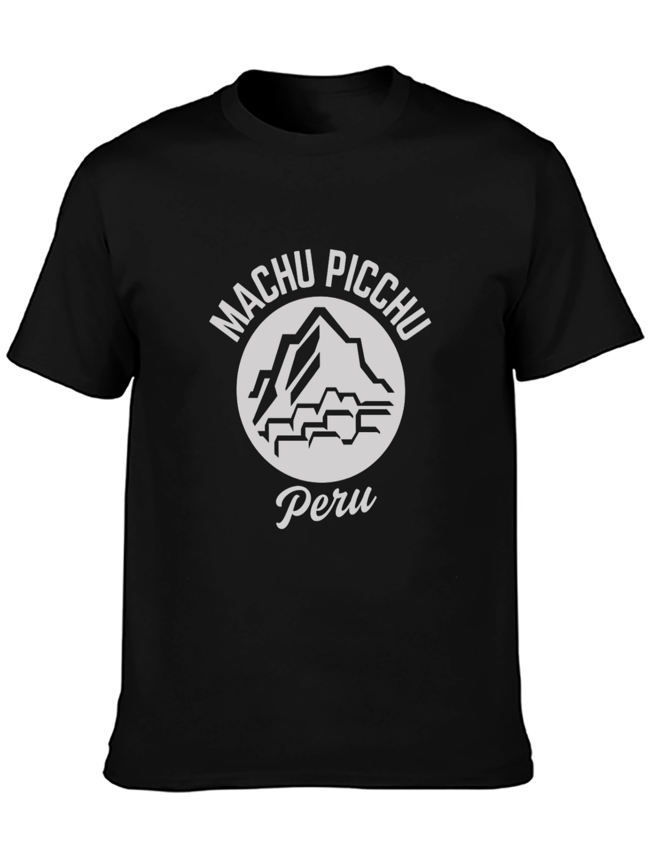 Machu Picchu Peru Graphic T-Shirt - Black
