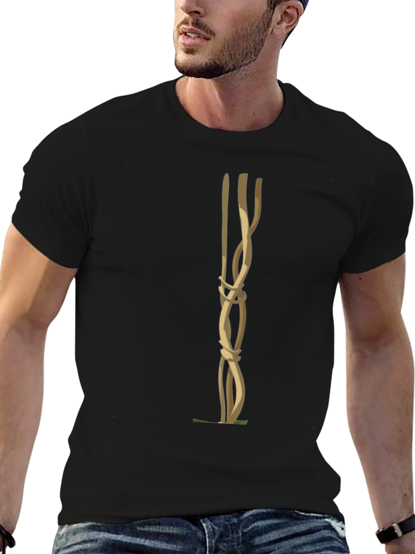 Abstract Vine Art Black T-Shirt
