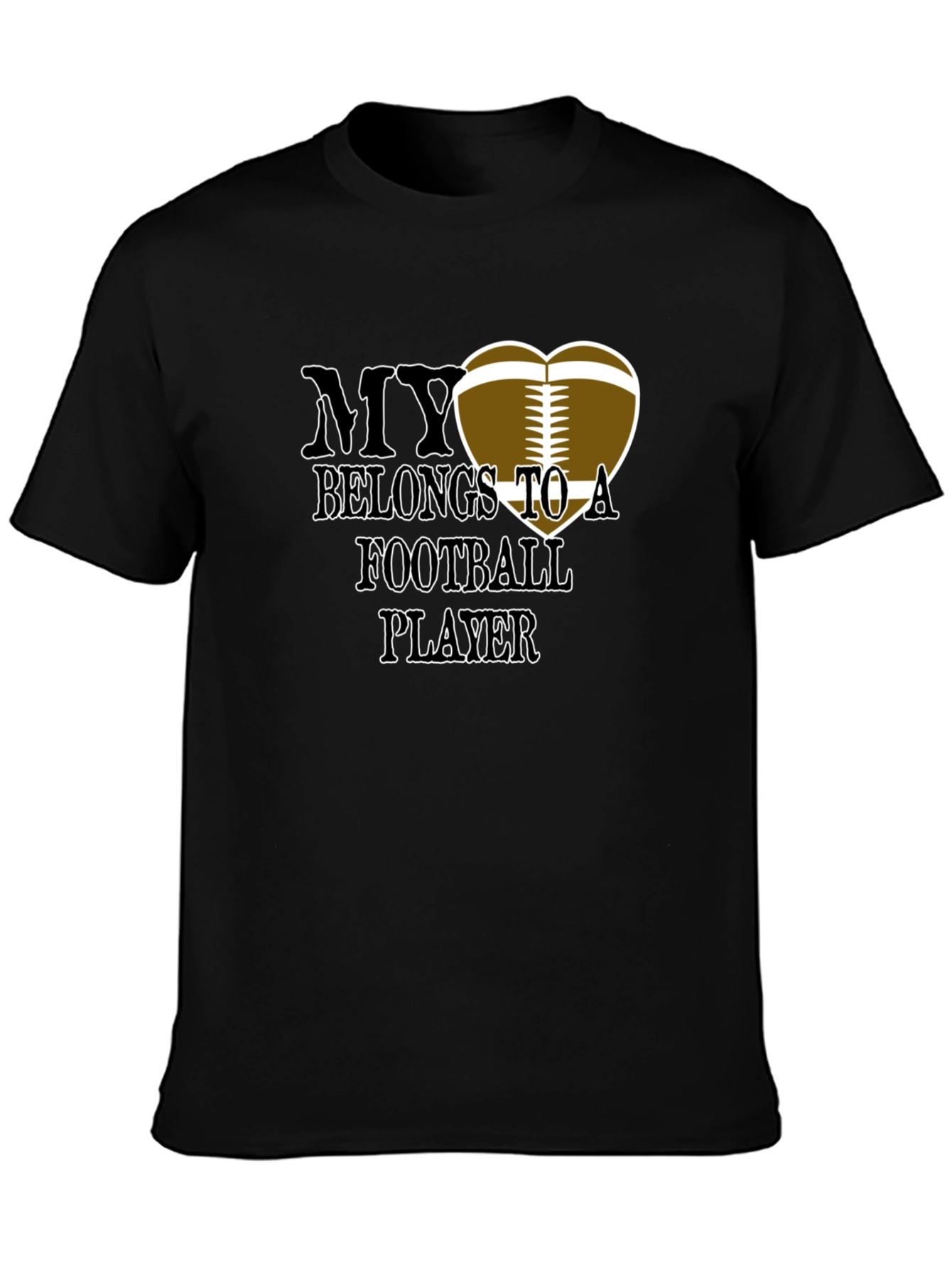 Football Player My Heart T-Shirt