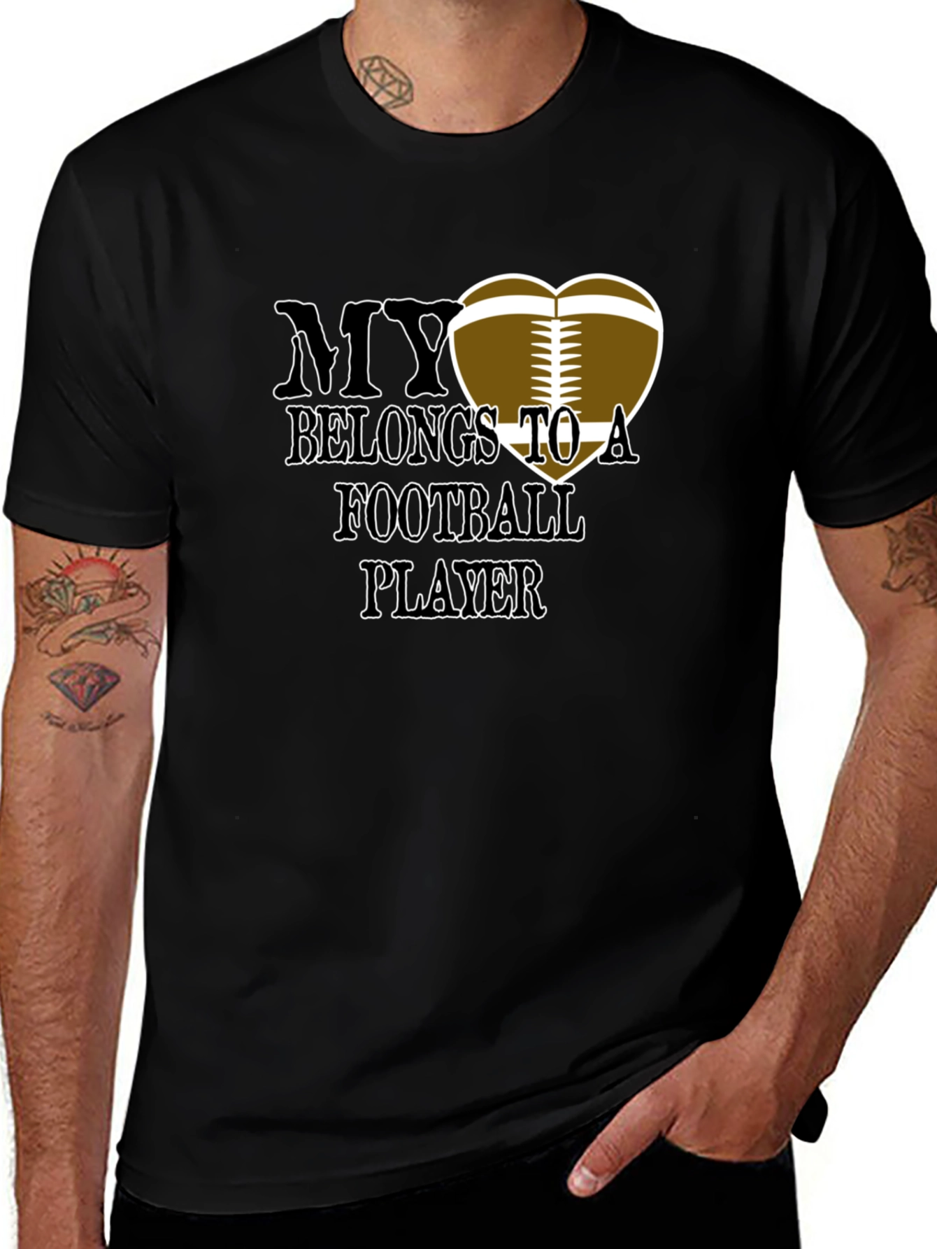 Football Player My Heart T-Shirt