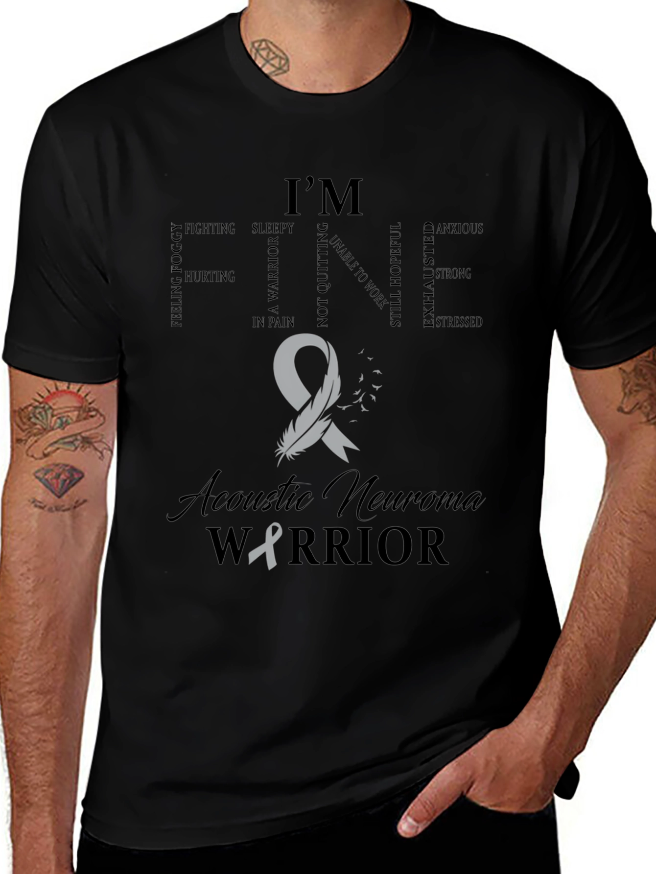 Acoustic Neuroma Warrior T-Shirt