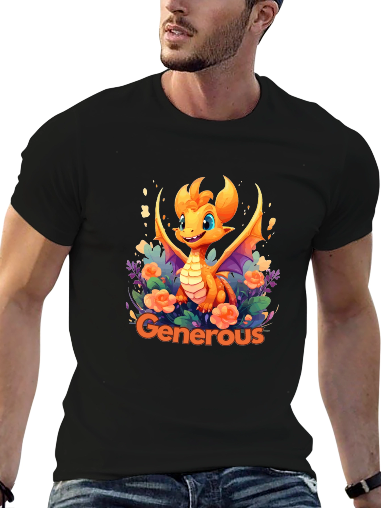 Generous Dragon Graphic T-Shirt