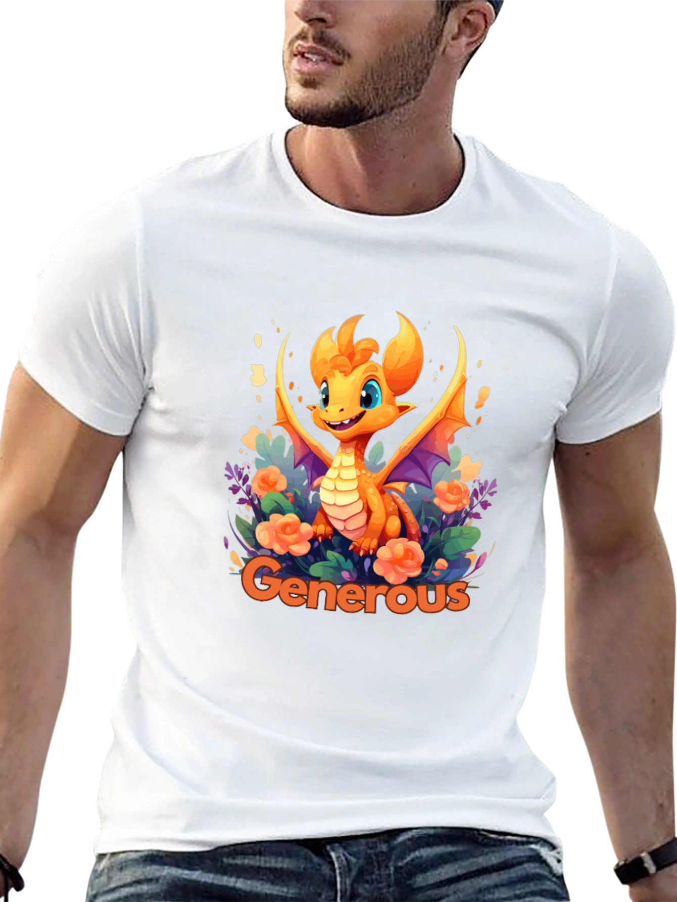 Generous Dragon Graphic T-Shirt