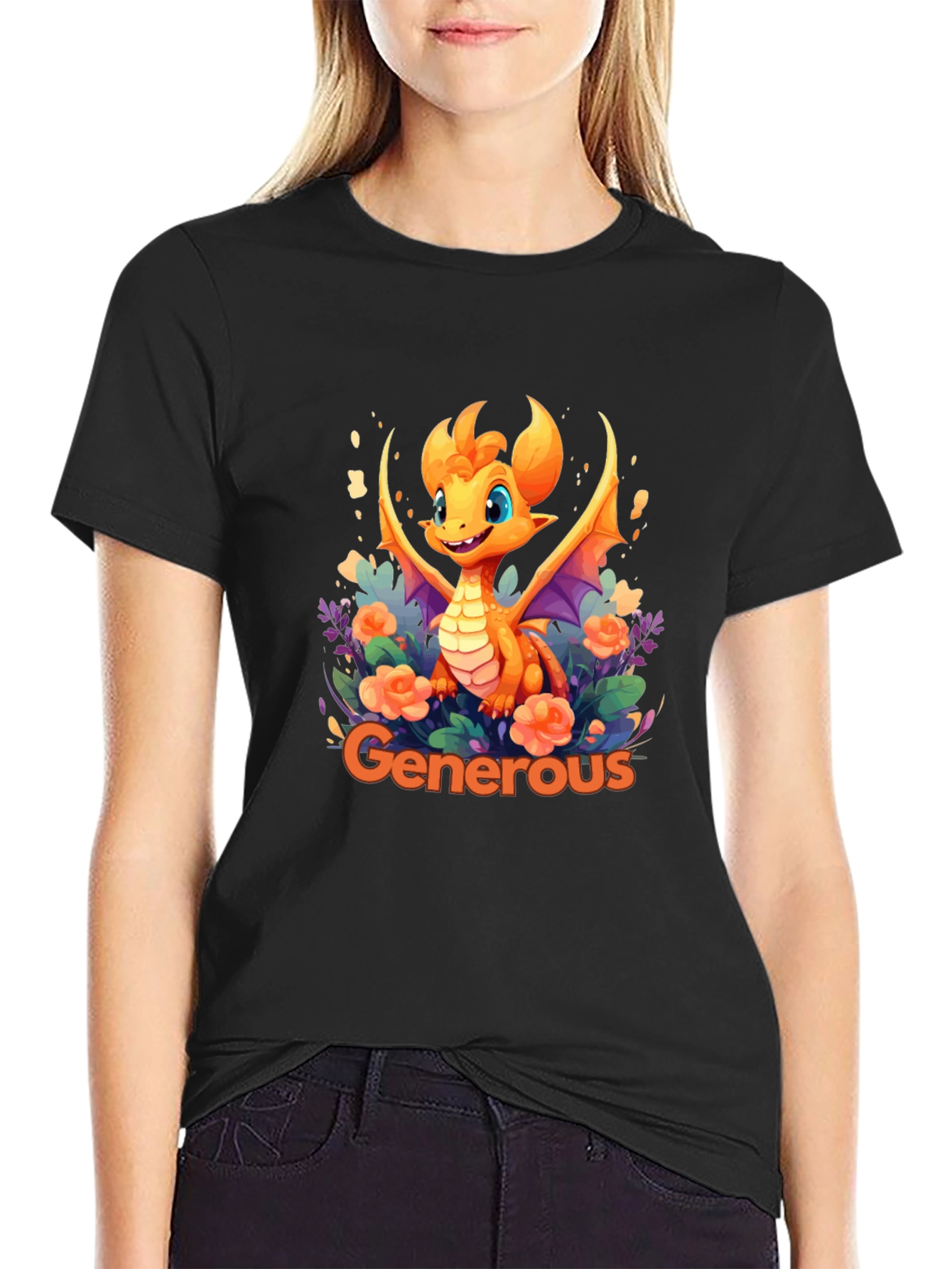 Generous Dragon Graphic T-Shirt