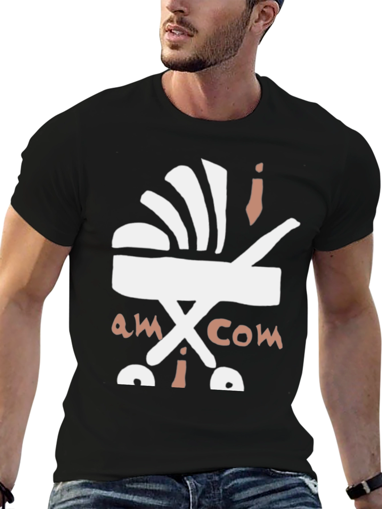 Stroller Graphic Tee - Black Cotton Comfort