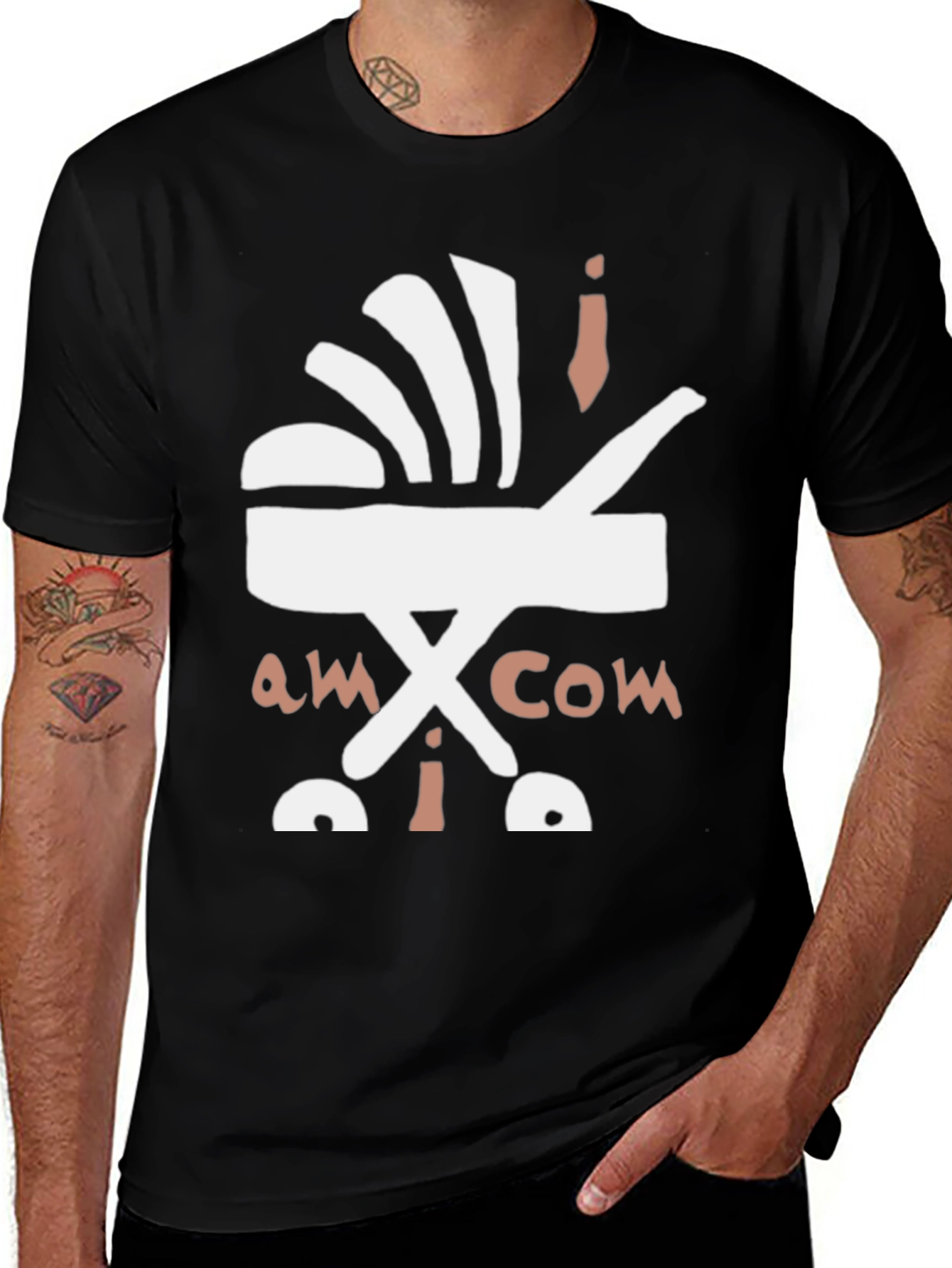 Stroller Graphic Tee - Black Cotton Comfort