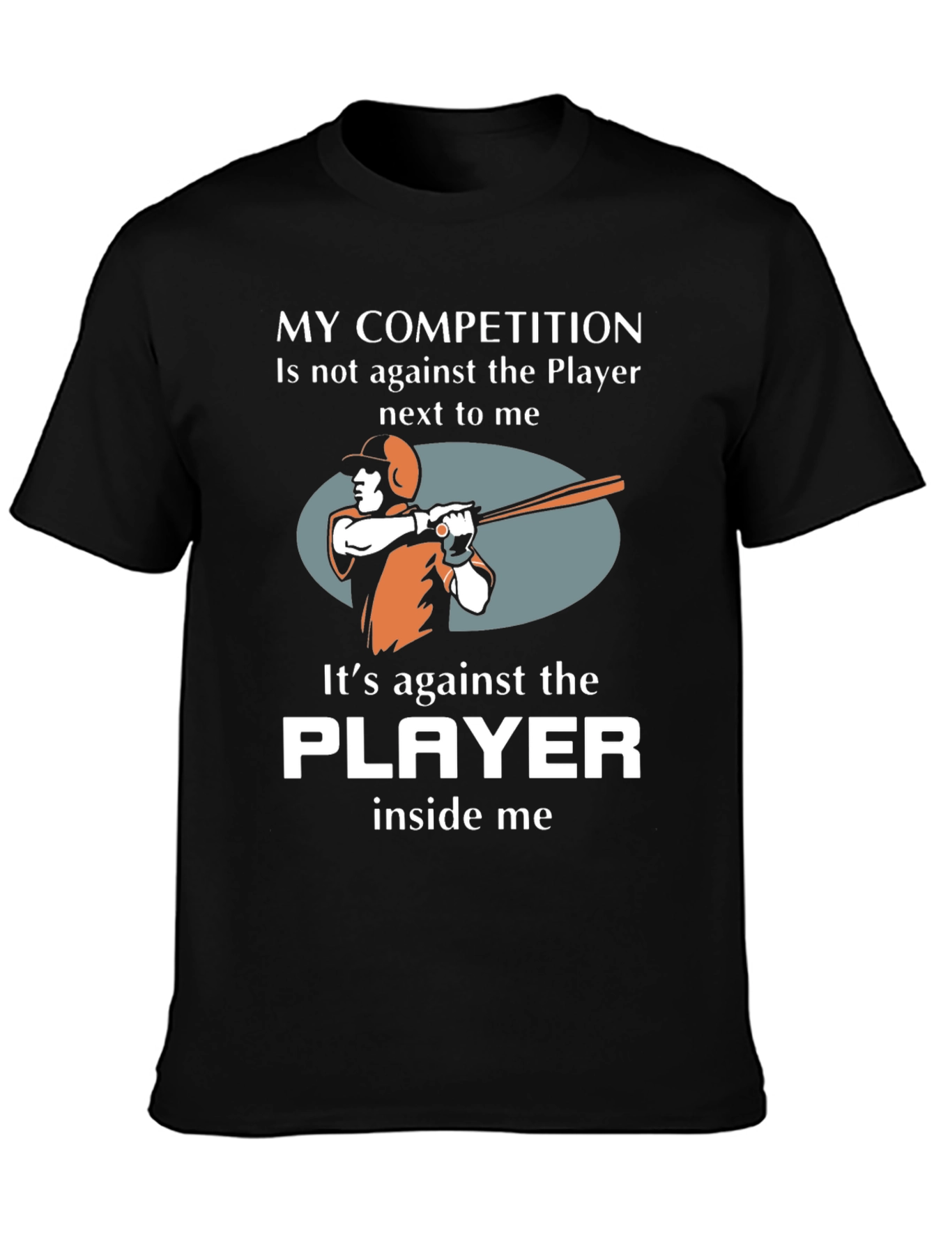 Baseball Player Competition Graphic T-Shirt