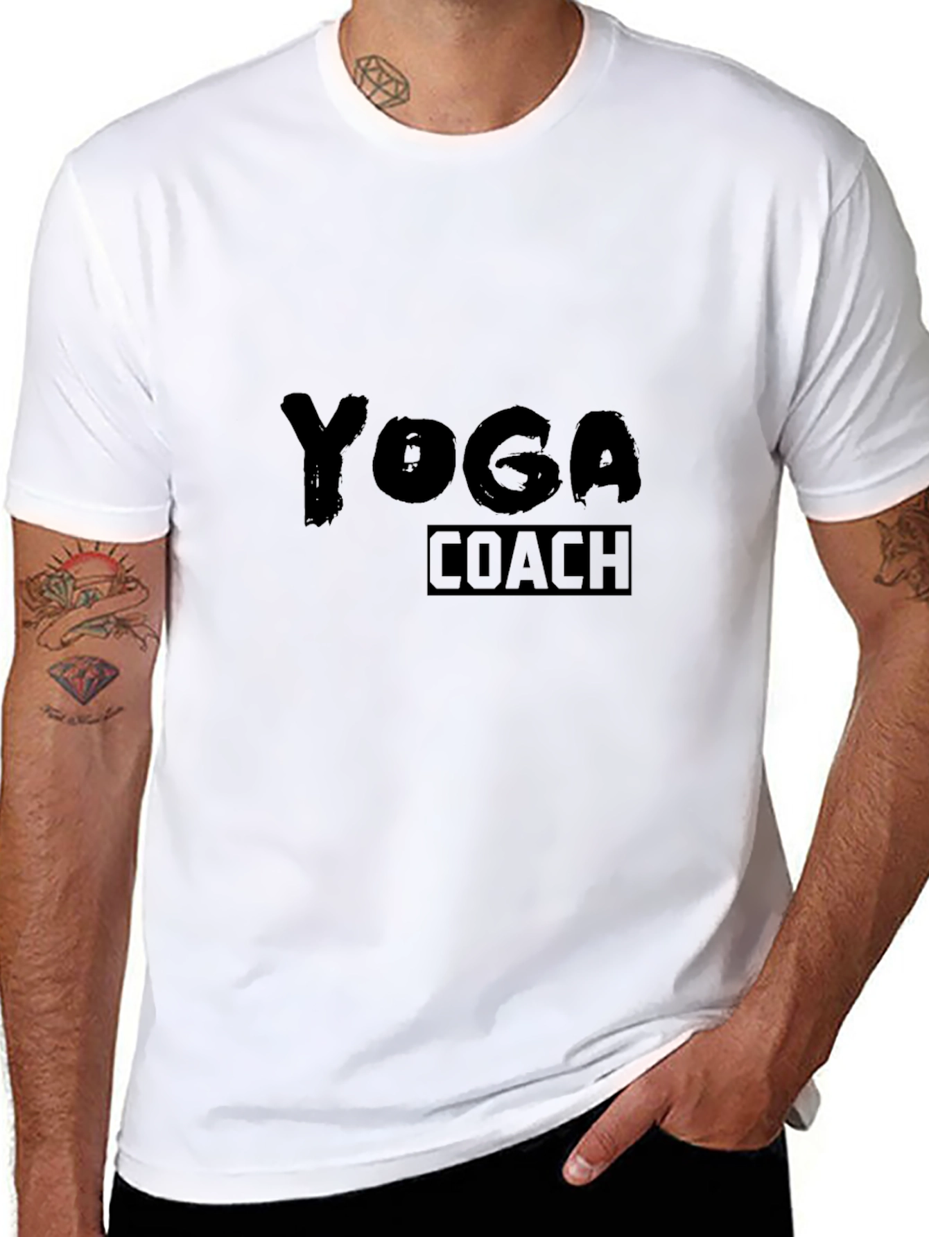 Yoga Coach T-Shirt - Black Graphic Tee