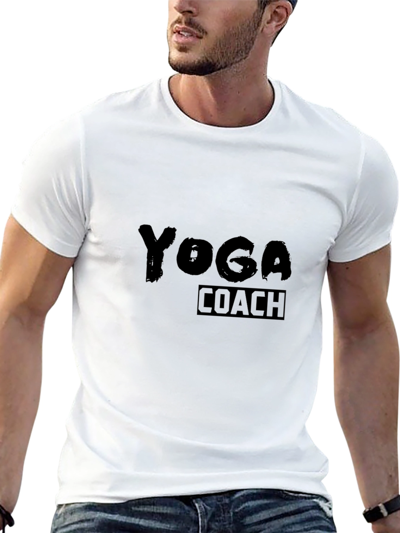 Yoga Coach T-Shirt - Black Graphic Tee