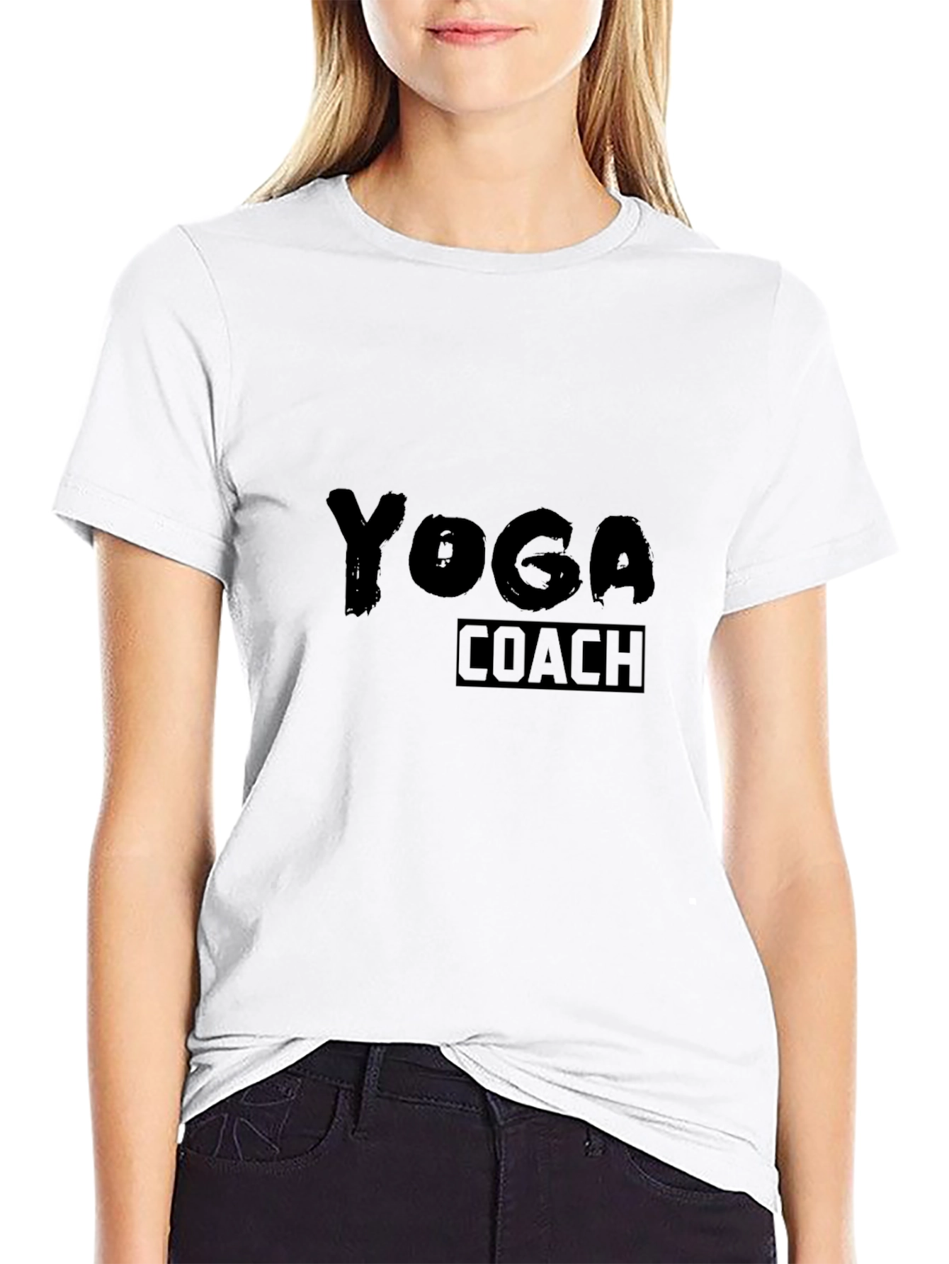 Yoga Coach T-Shirt - Black Graphic Tee