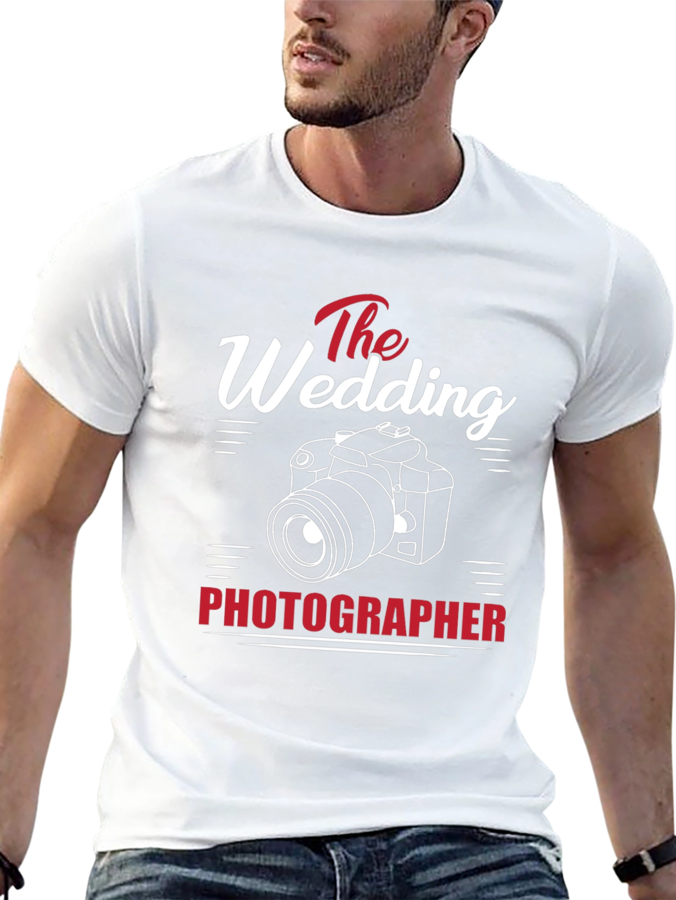 Wedding Photographer T-Shirt - Camera Graphic Tee