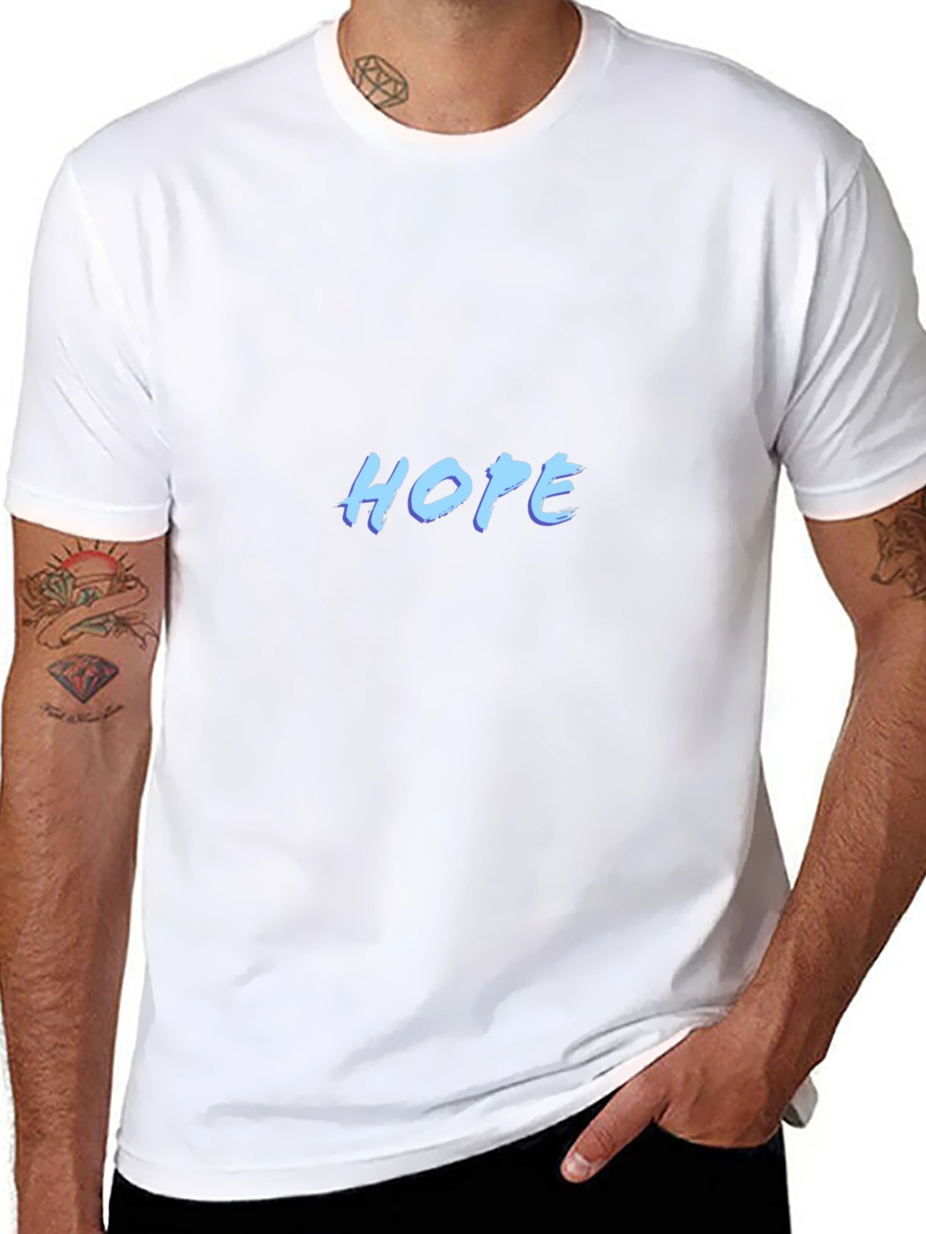 Hope Graphic T-Shirt - Black Casual Tee