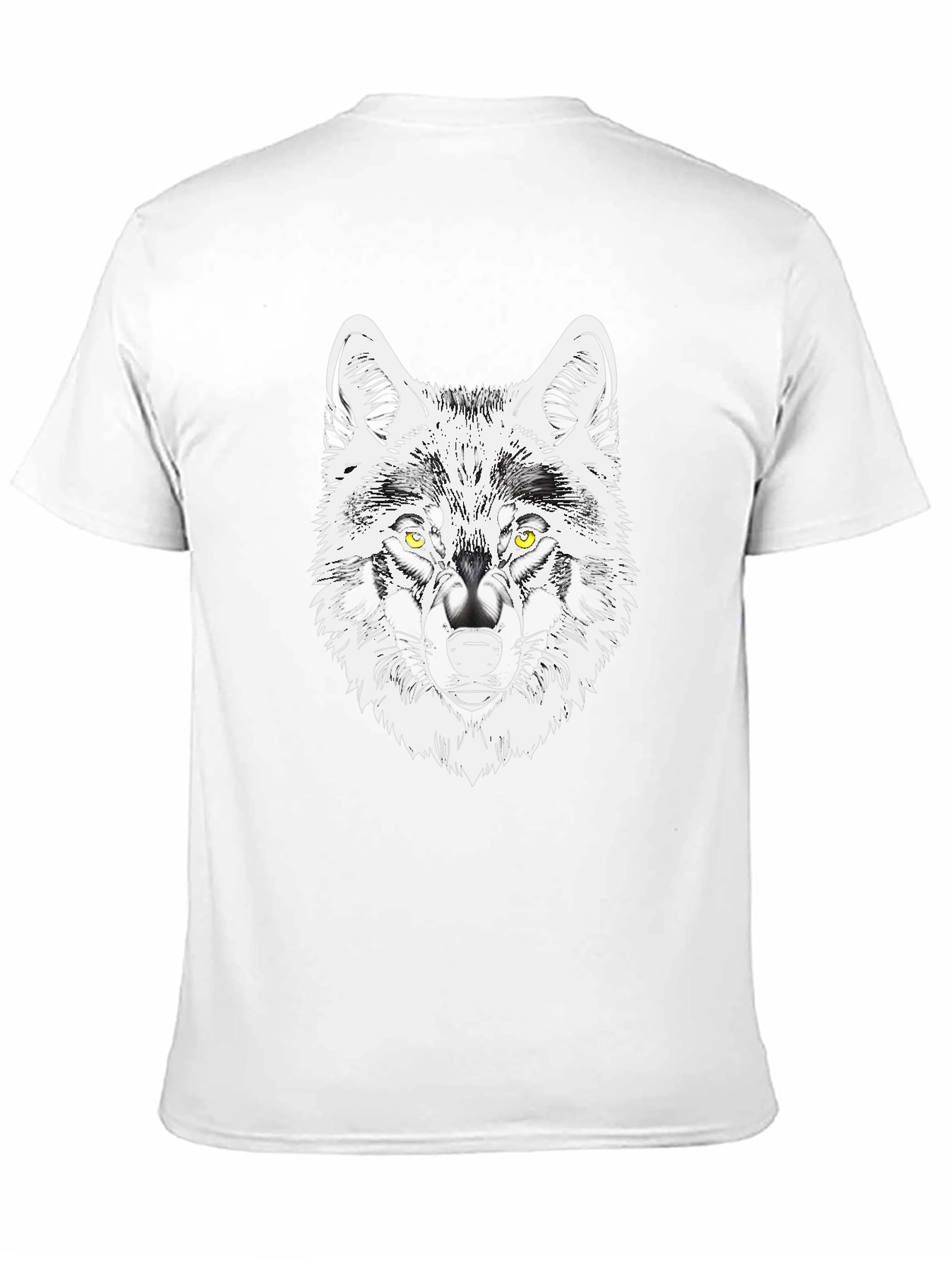 Wolf Graphic Tee - Black Cotton Blend