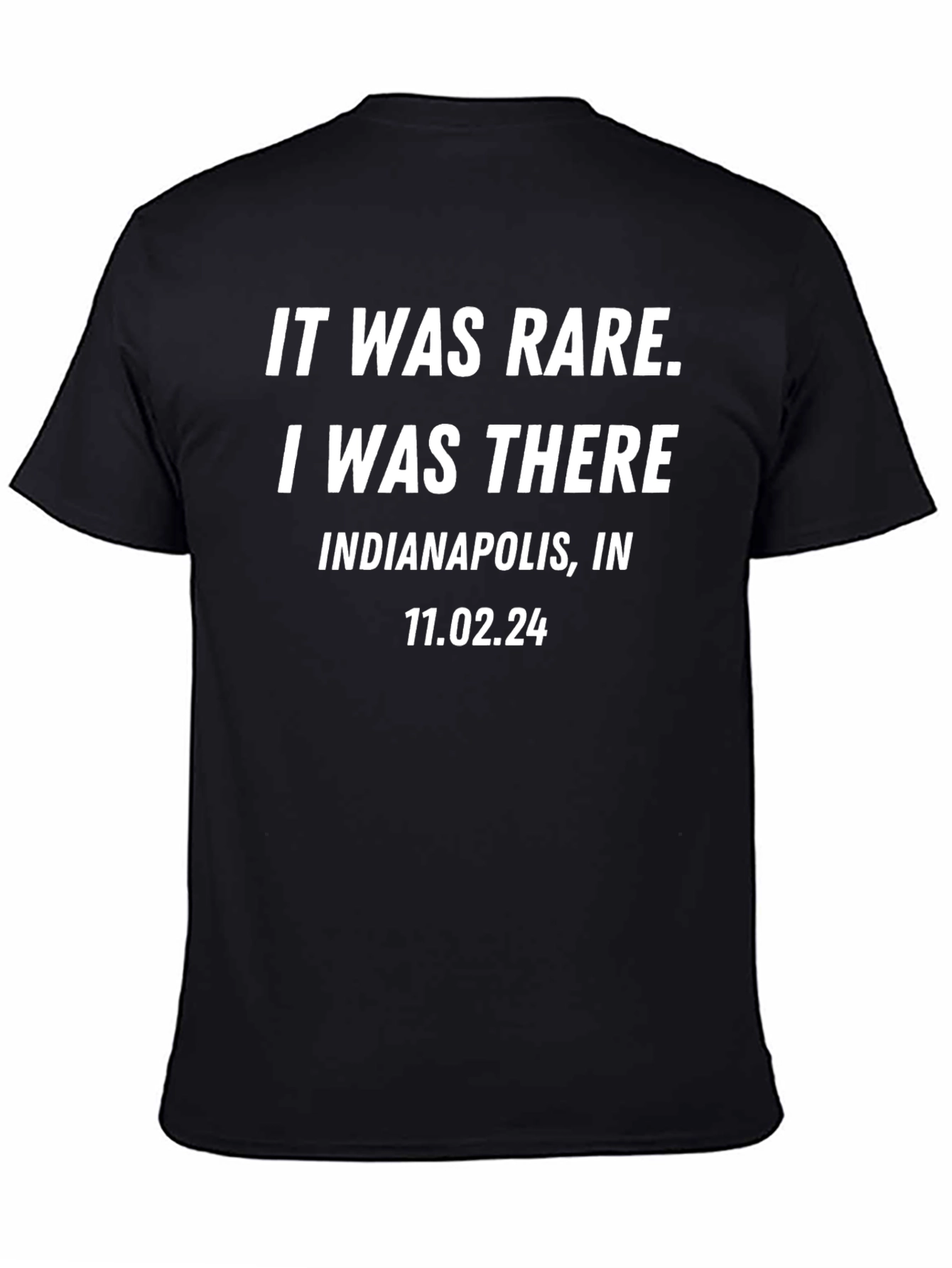 It Was Rare I Was There Indianapolis Black T-Shirt