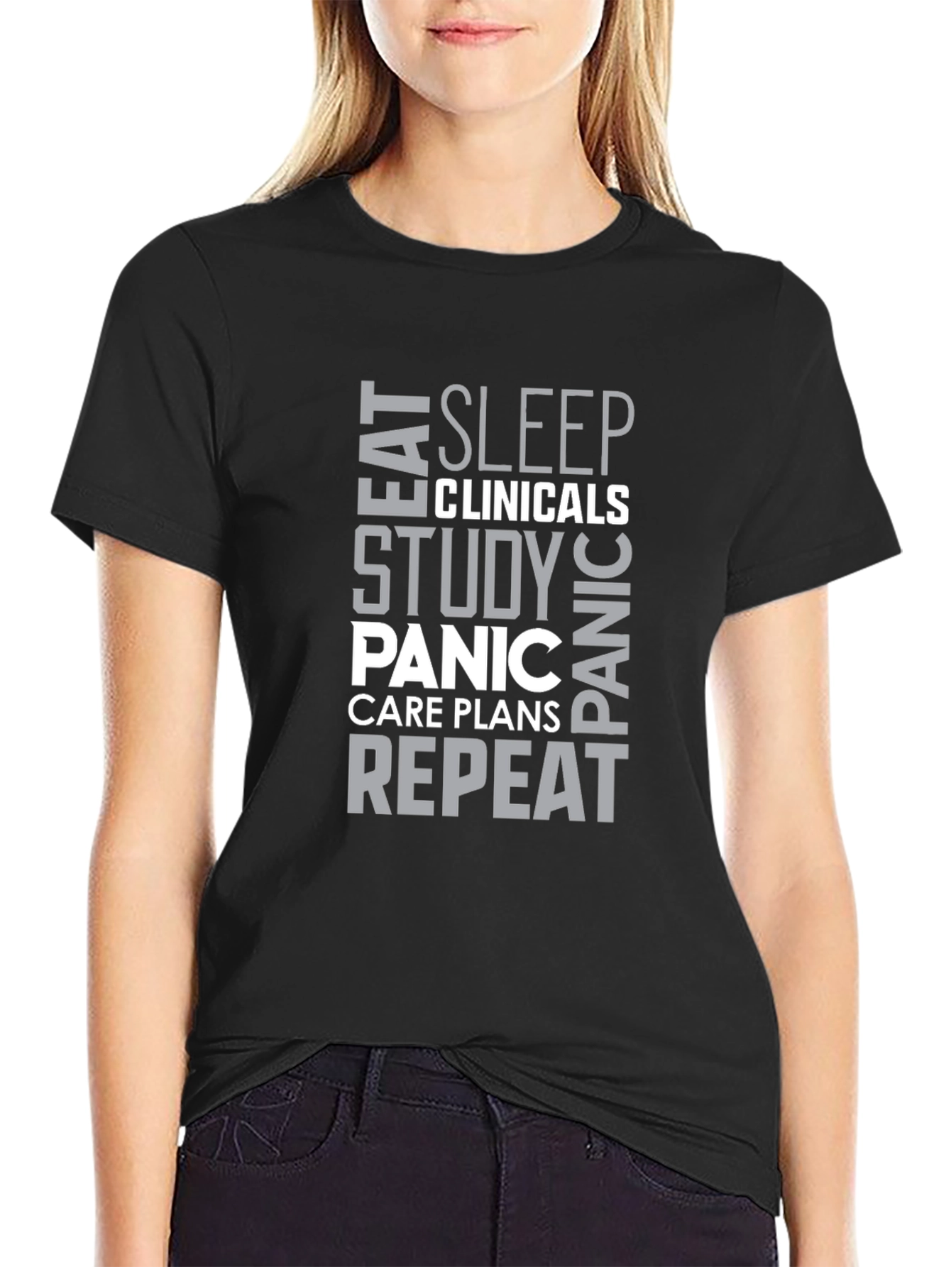Eat Sleep Clinicals Funny Nursing T-Shirt